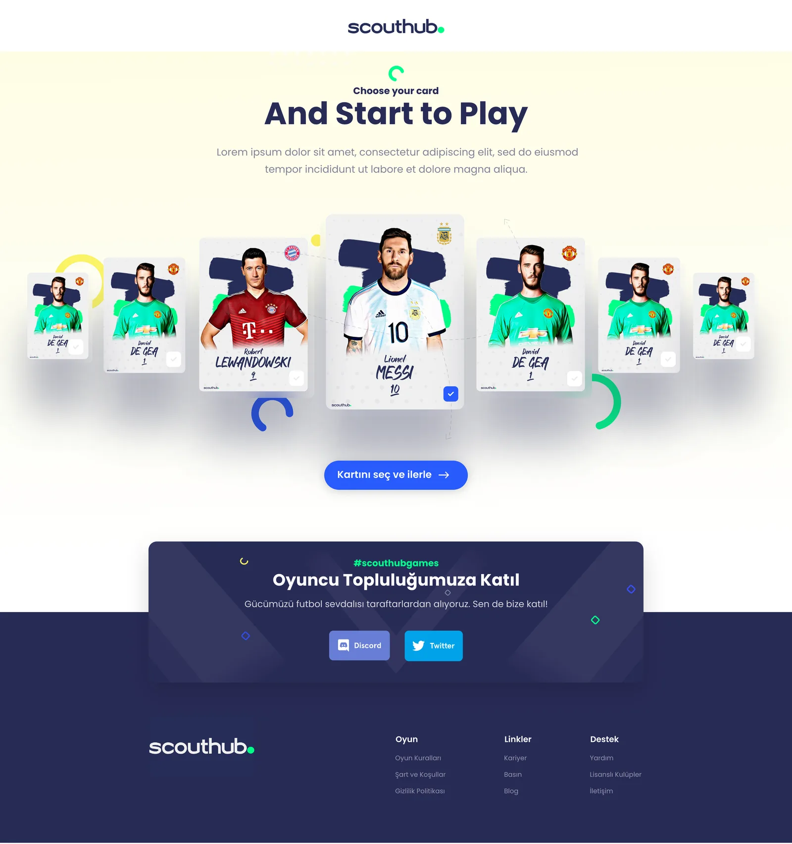 Scouthub Web App — tasarım 19