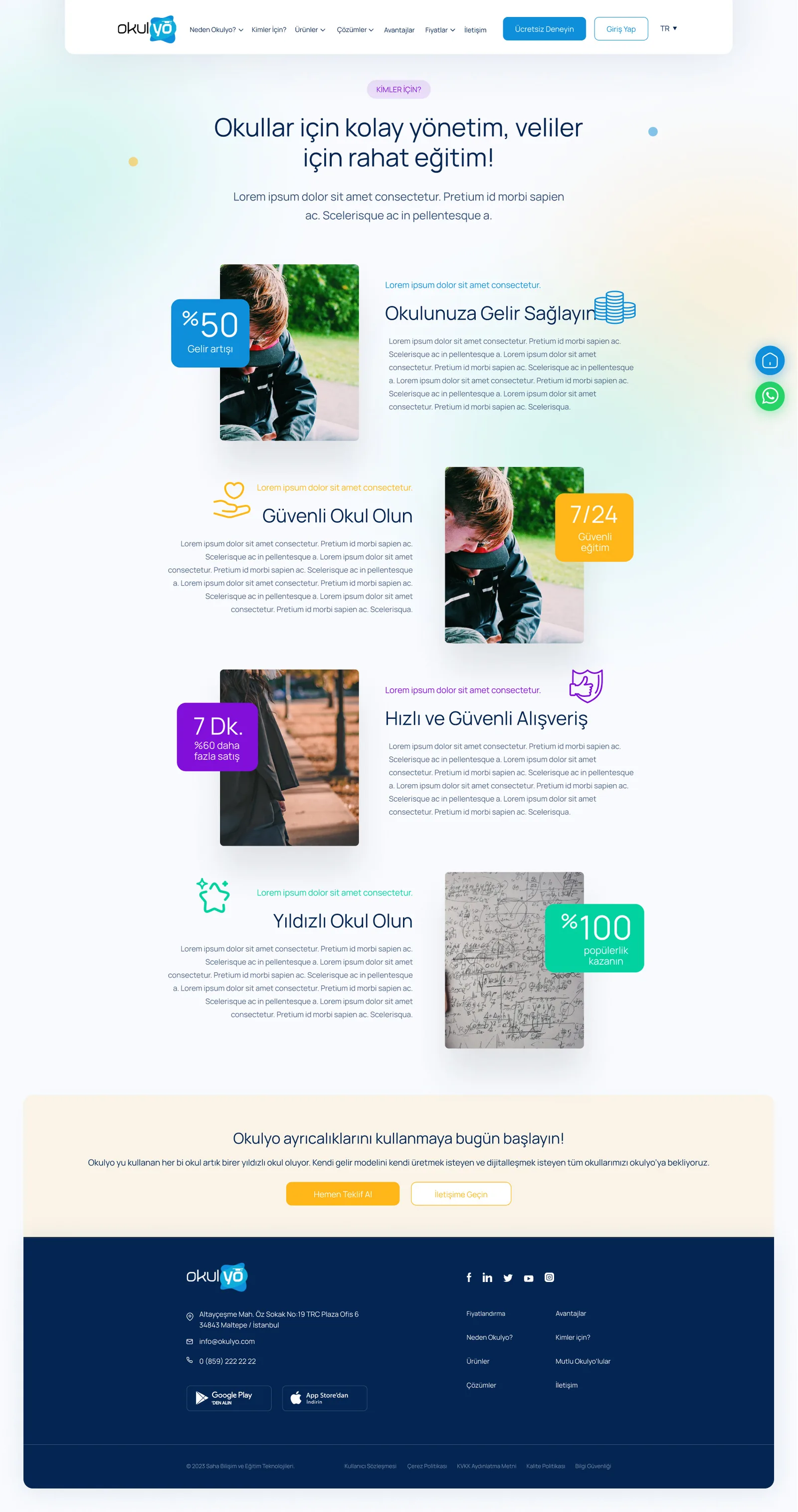 Okulyo Corporate Website — tasarım 20