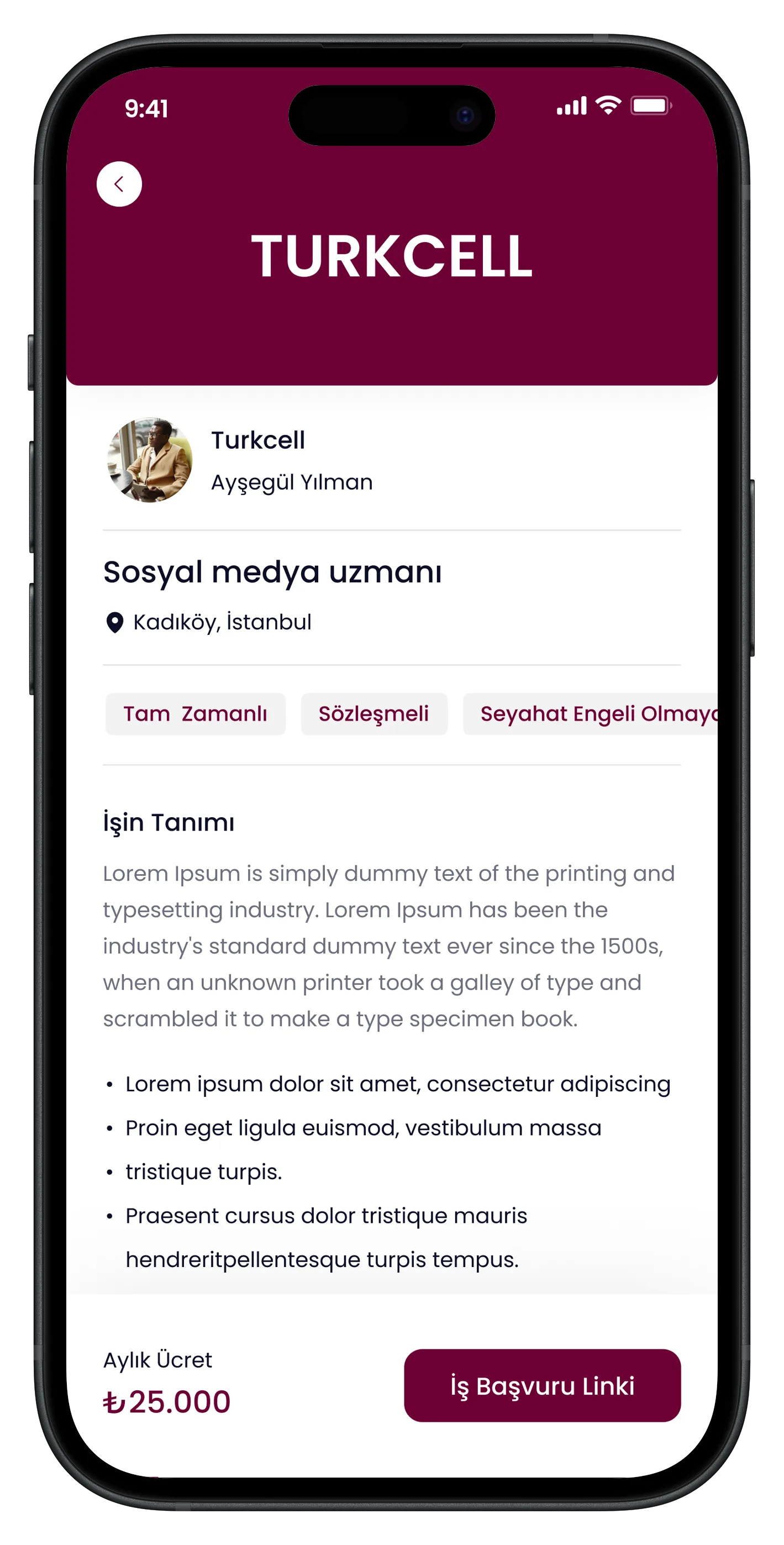 University Life Mobile App — tasarım 17