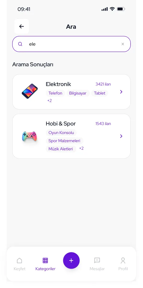 Trampala Mobil uygulama ekranı