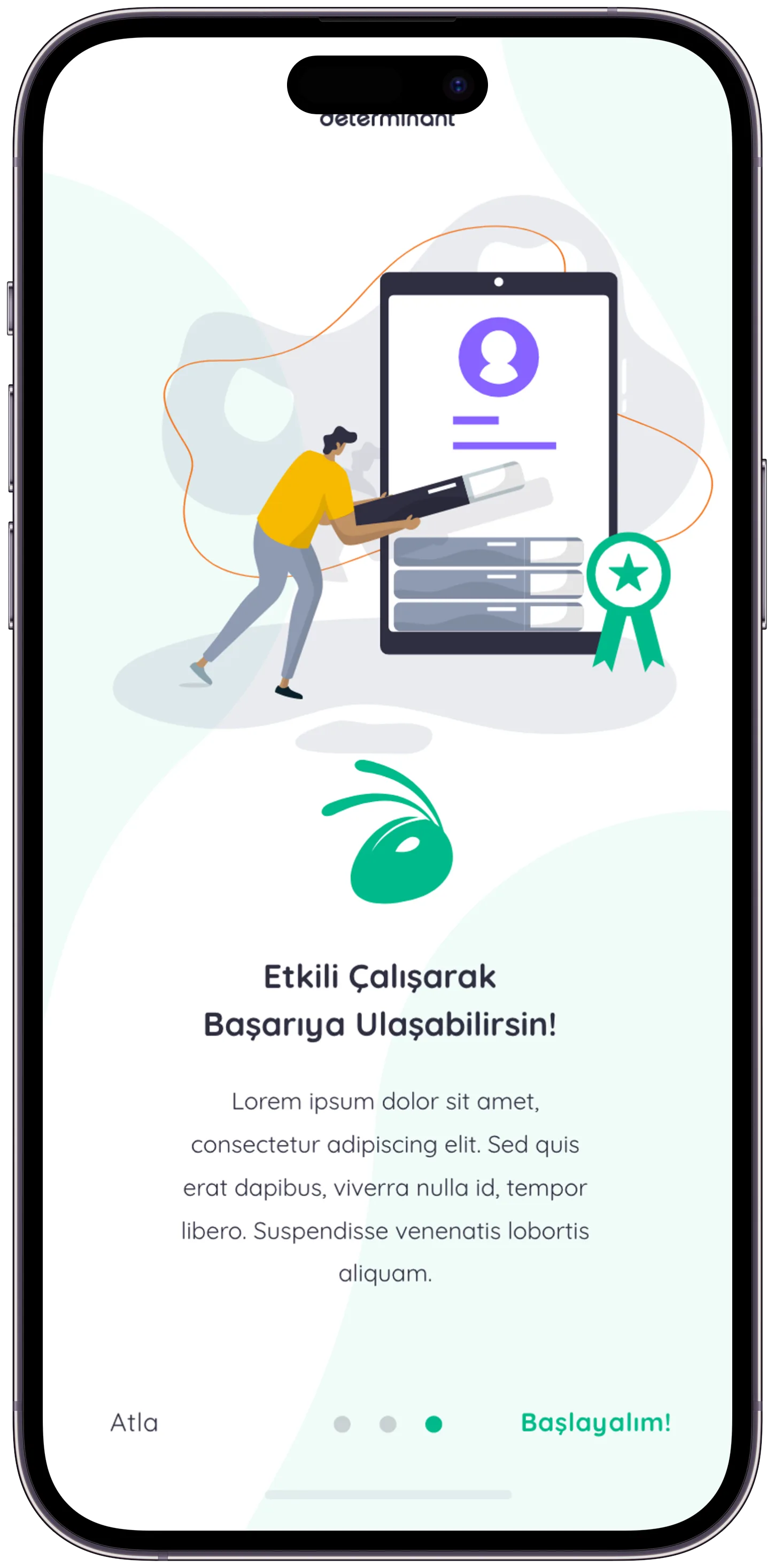 Determinant App — tasarım 3