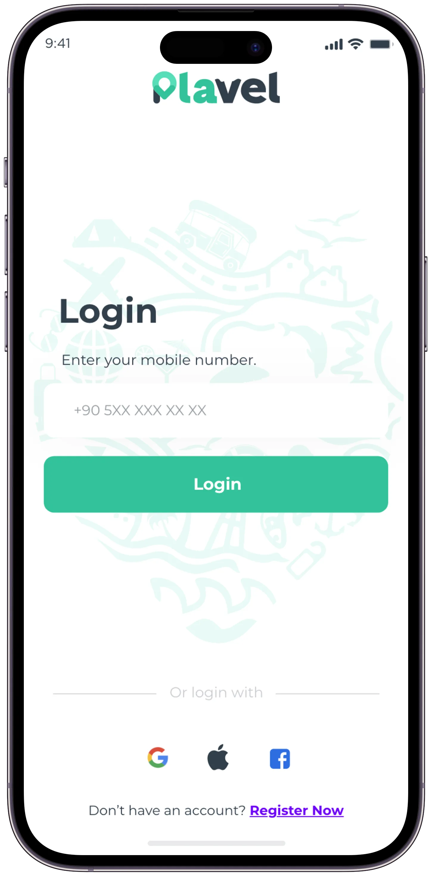 Plavel Tourism App — tasarım 22