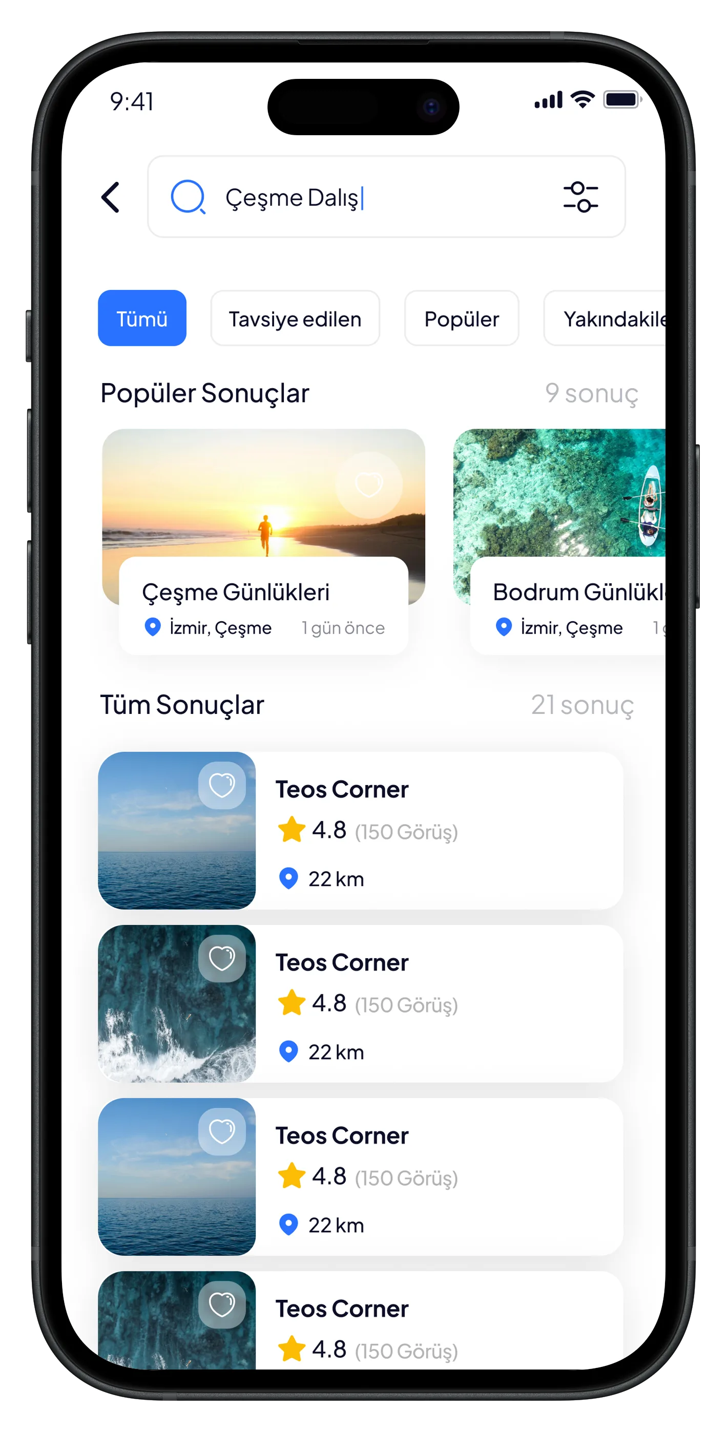 Scuba Diving Mobile App — tasarım 2