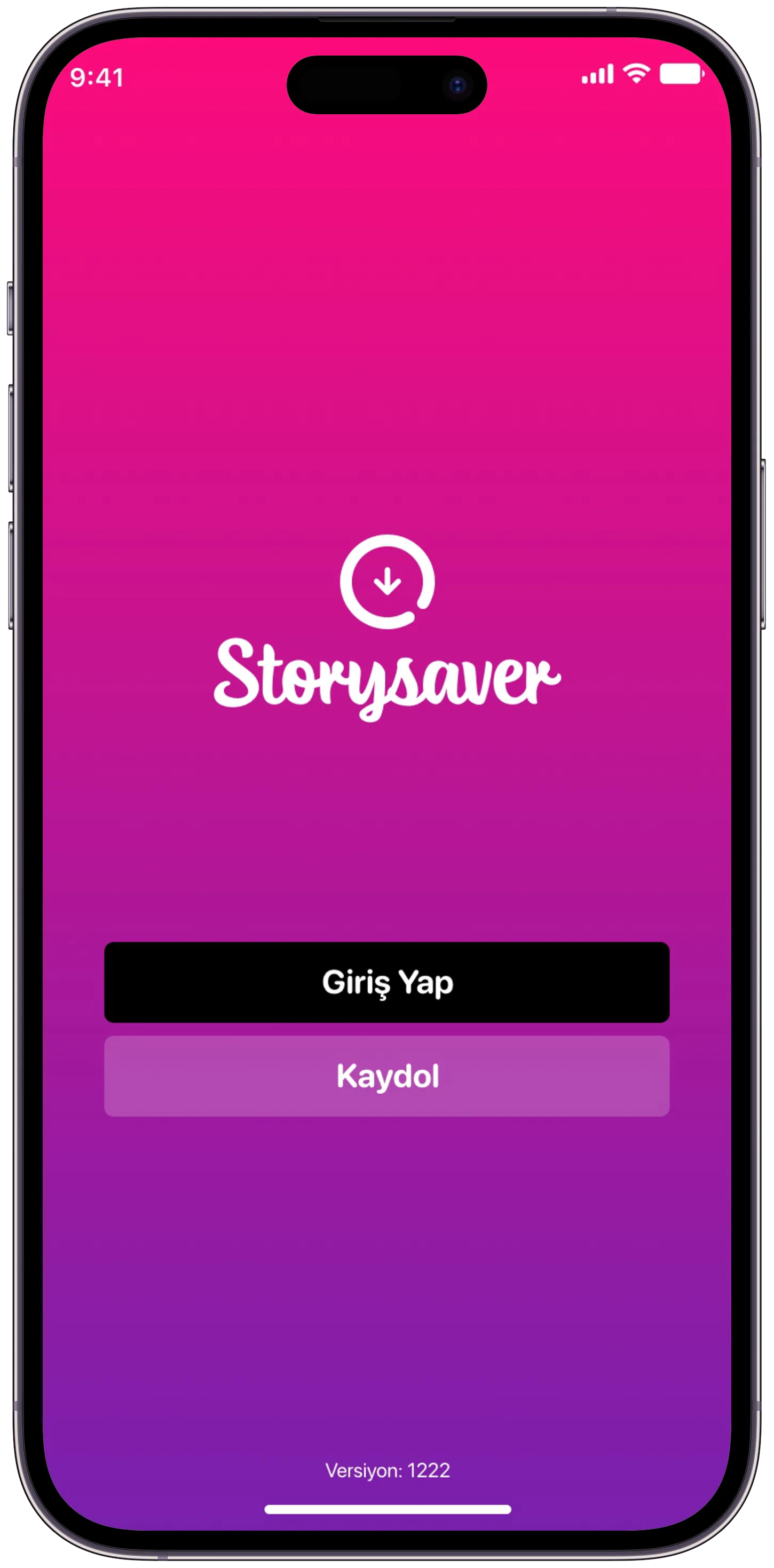 Story Saver Social App — tasarım 3