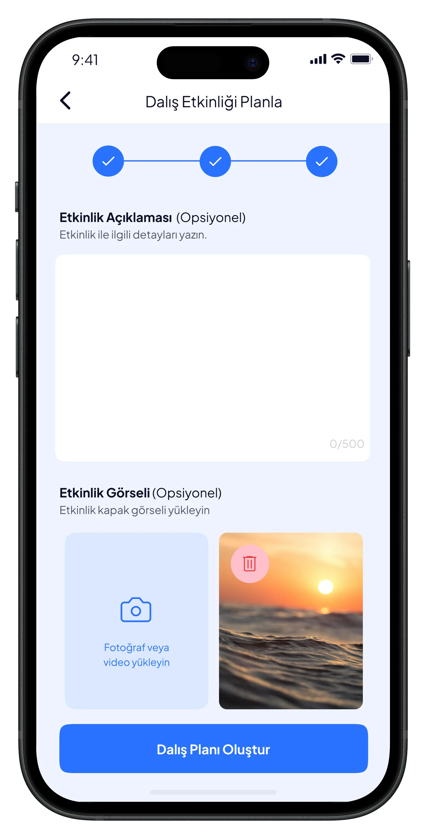 Scuba Diving Mobile App — tasarım 10