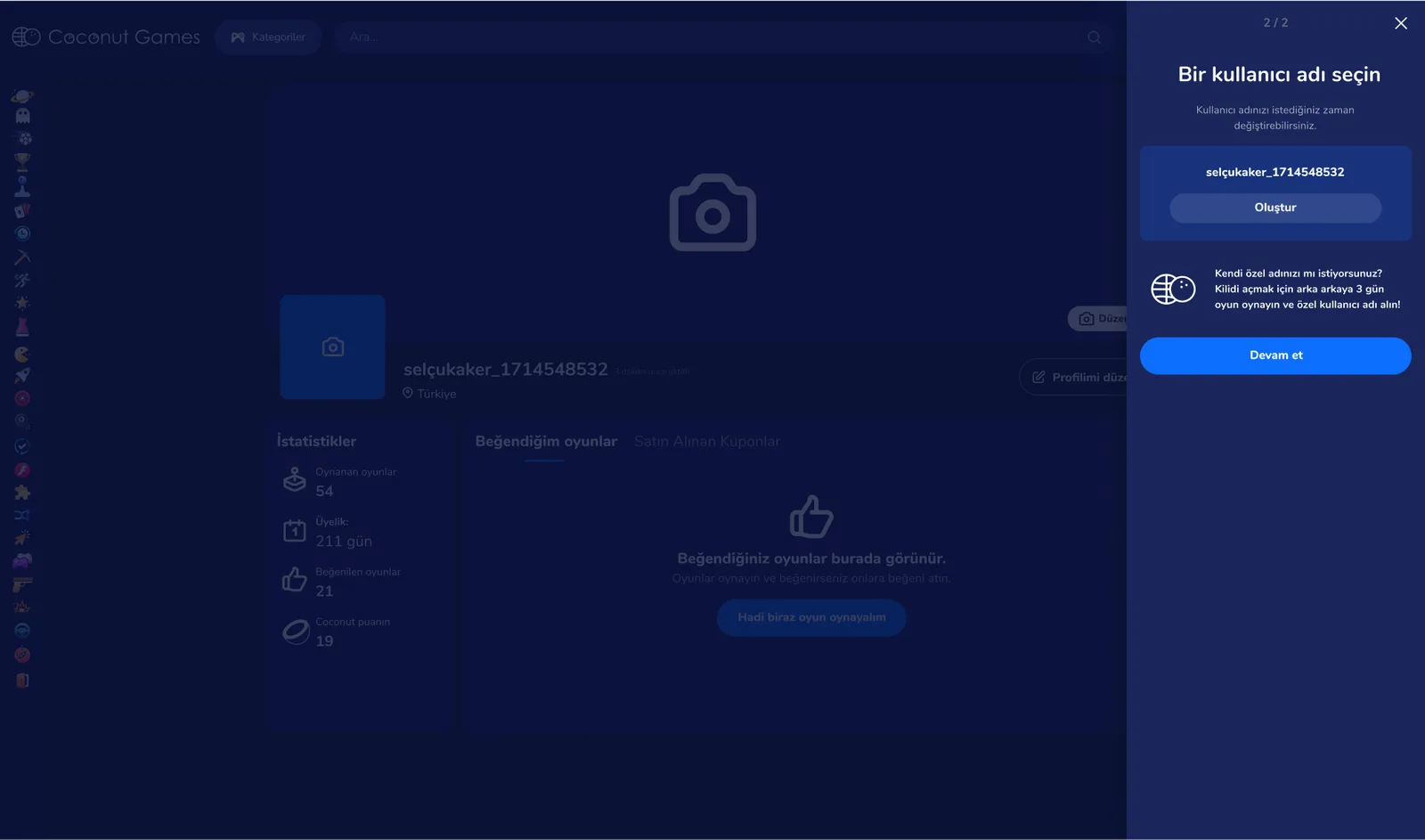 Game Community Website — tasarım 9