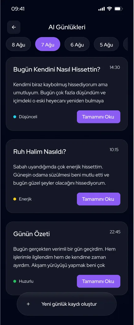 Ruhdas uygulama ekranı