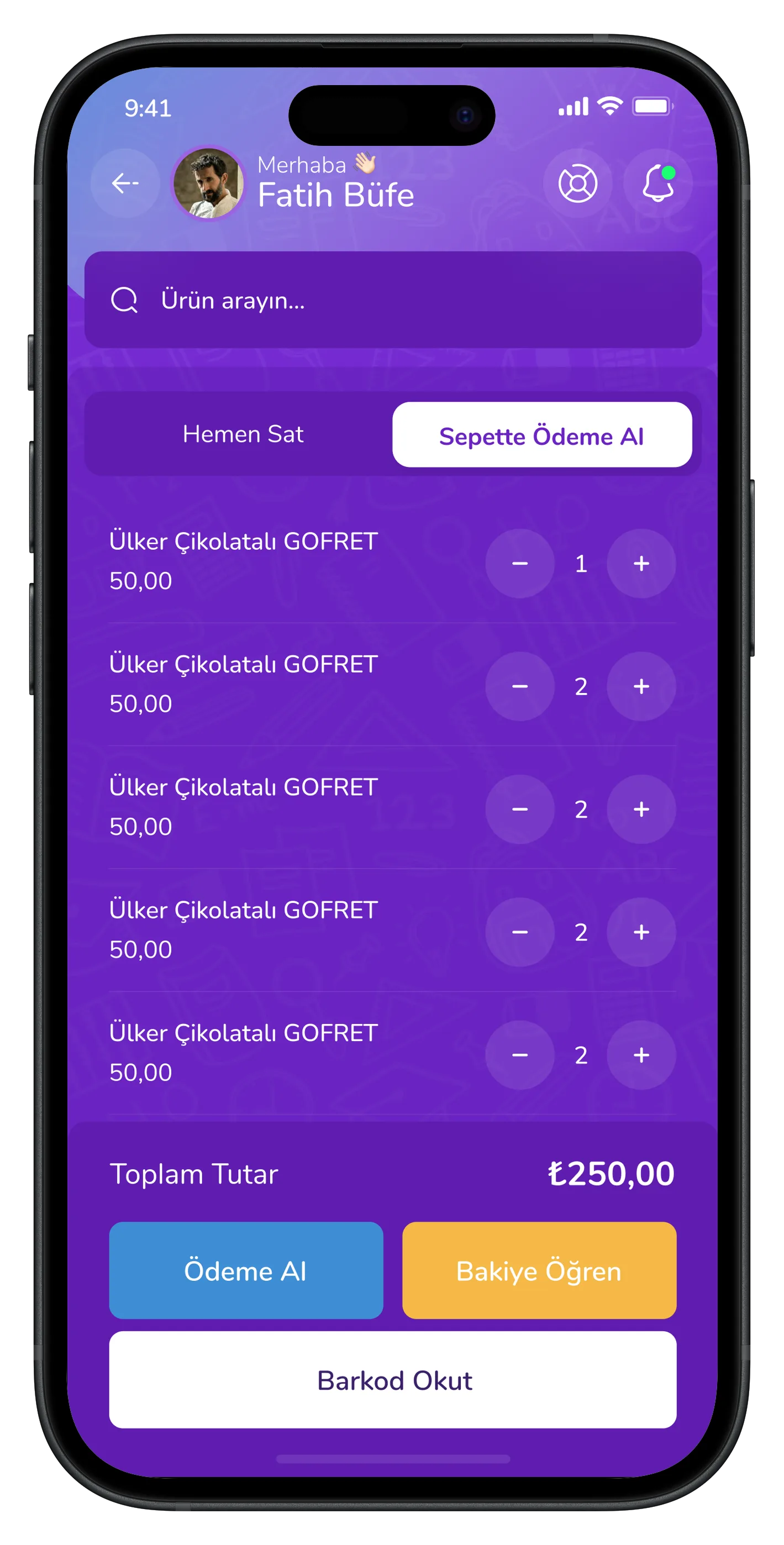 Parent & Student Mobile App — tasarım 7