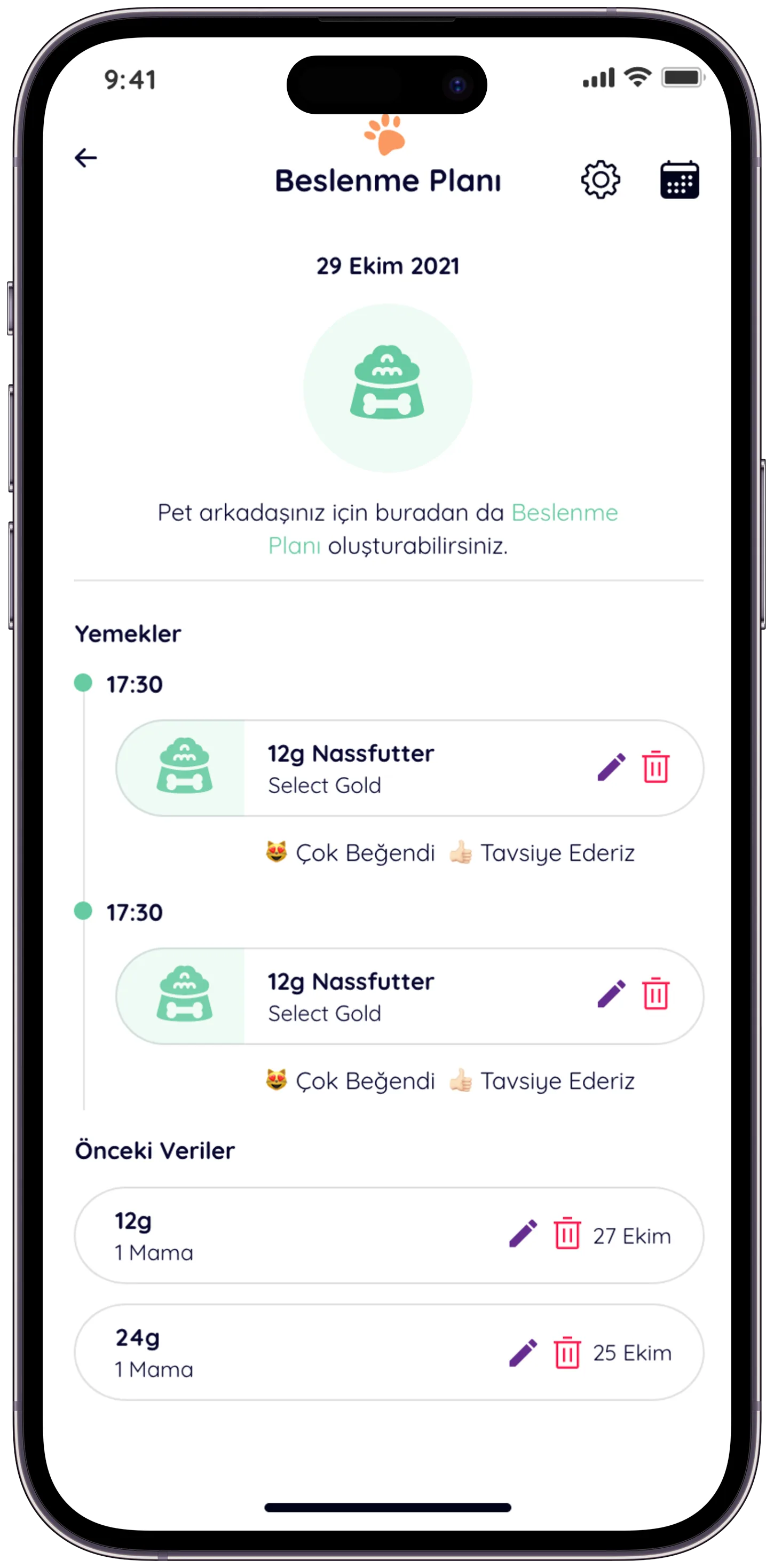 Pawla Pet App — tasarım 13