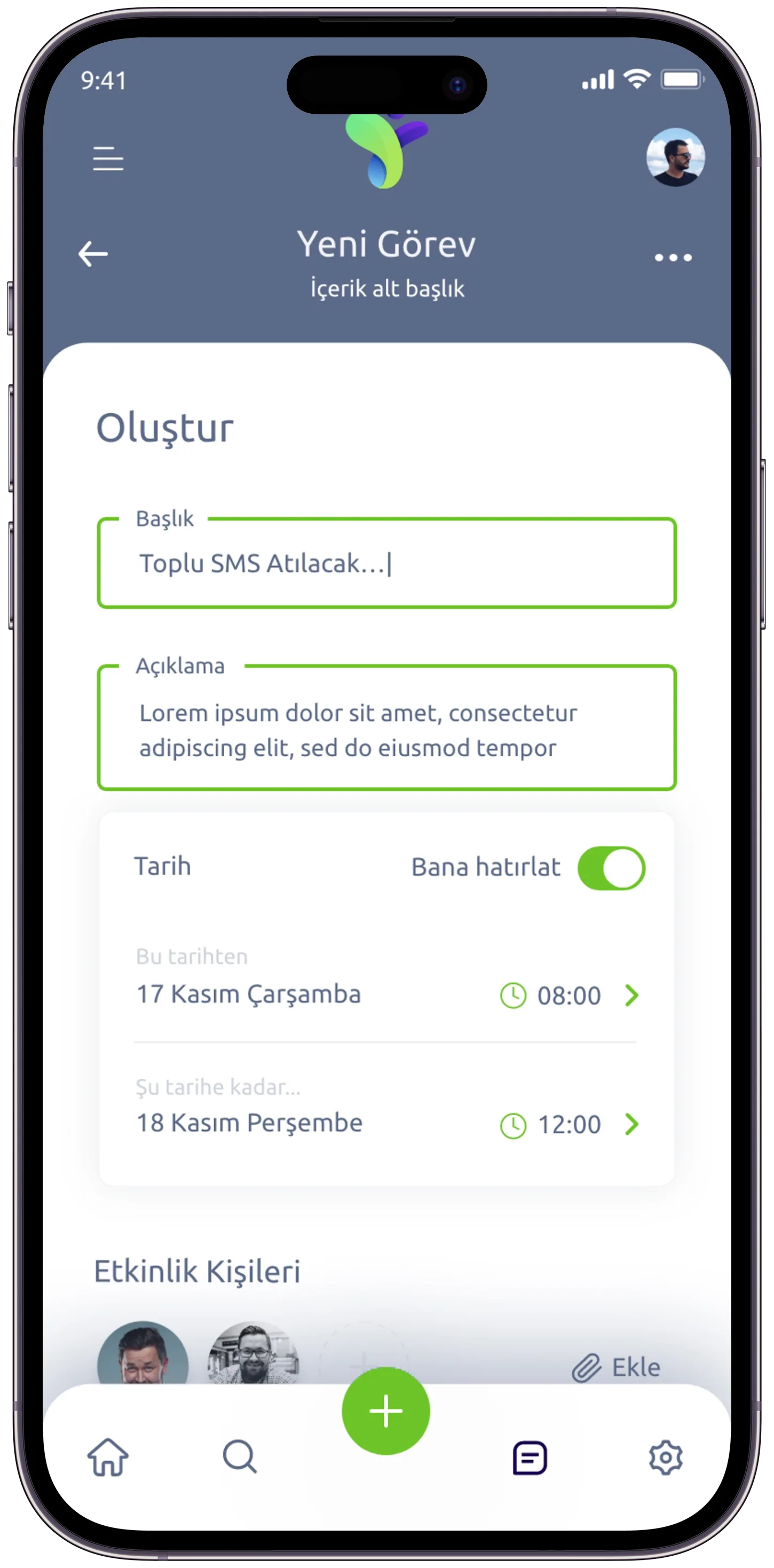 Patron Task App — tasarım 19