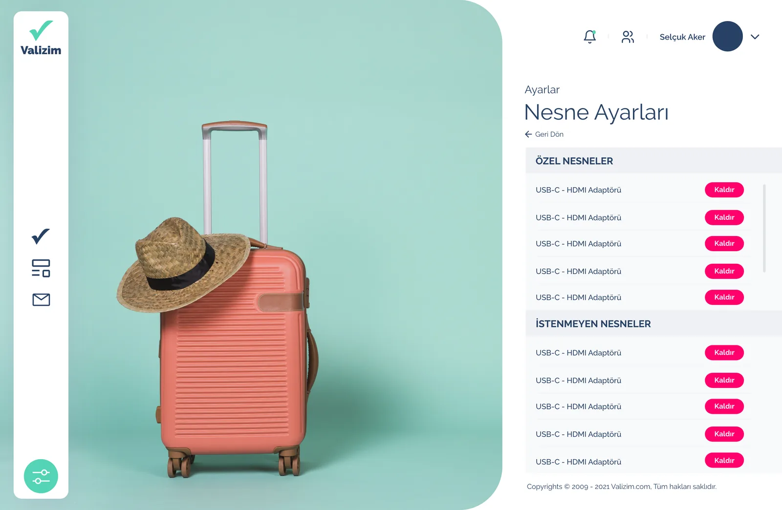Valizim Travel — tasarım 11