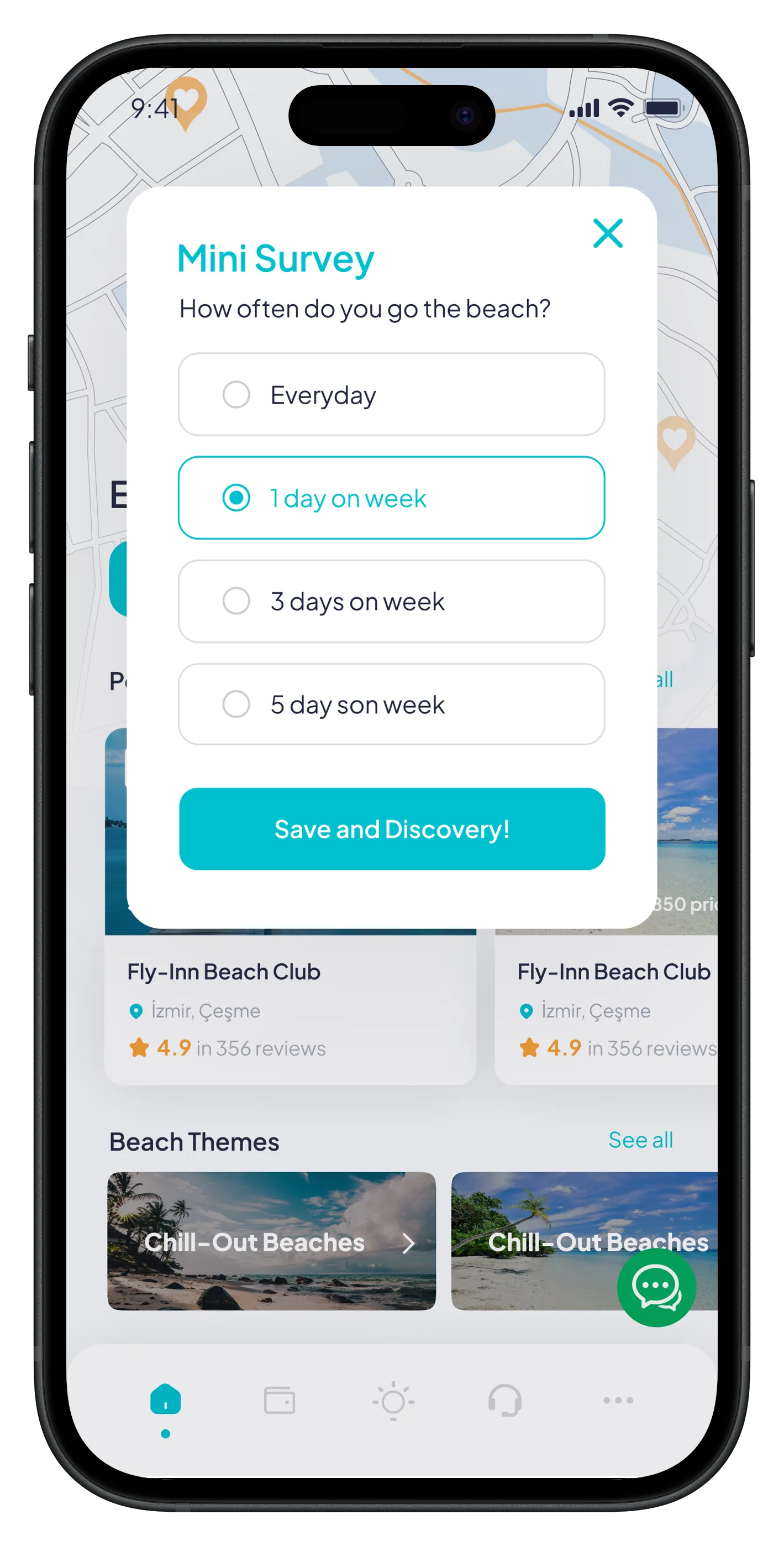 Go Beach Mobile App — tasarım 8