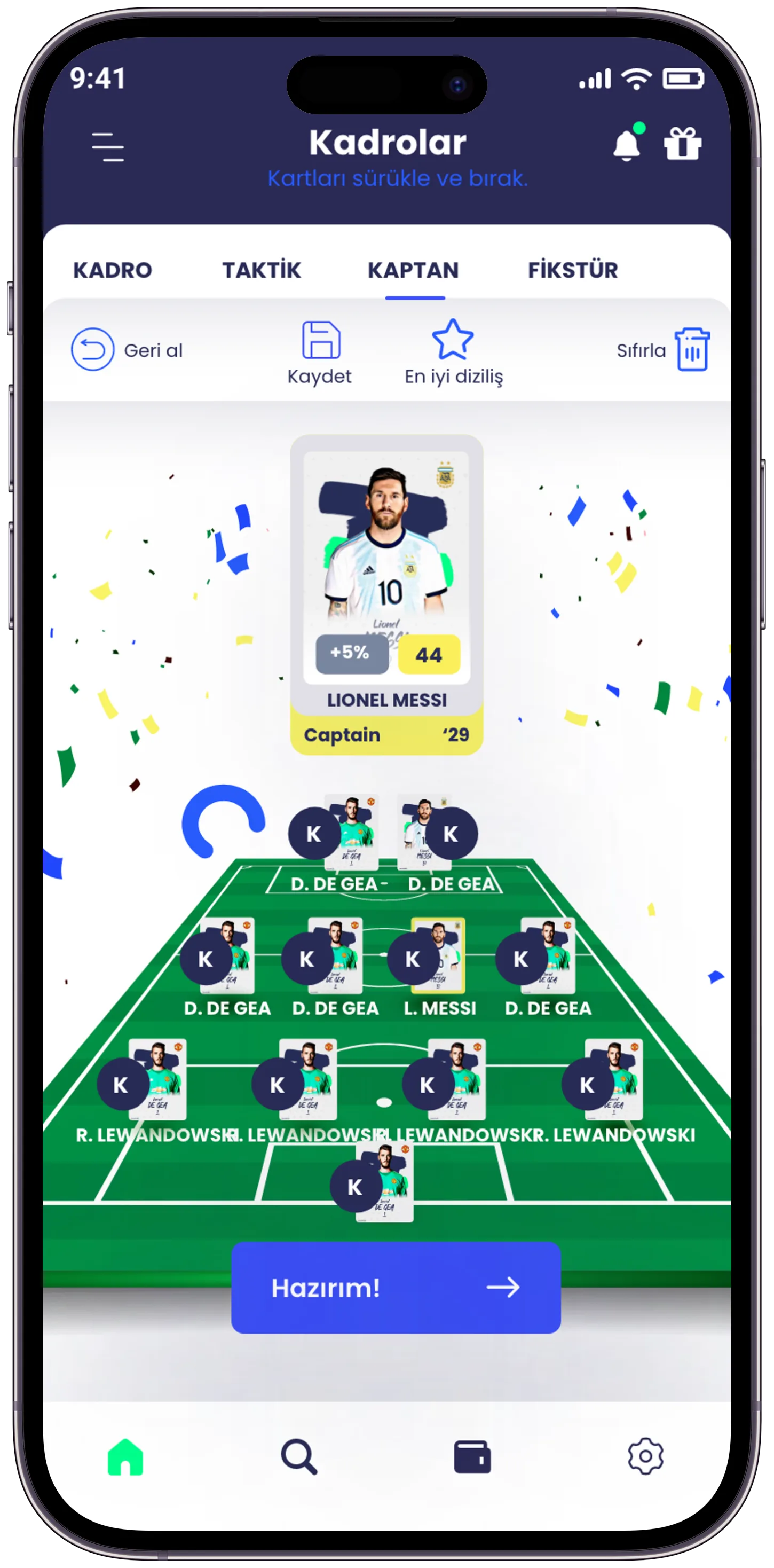Scouthub Player App — tasarım 10