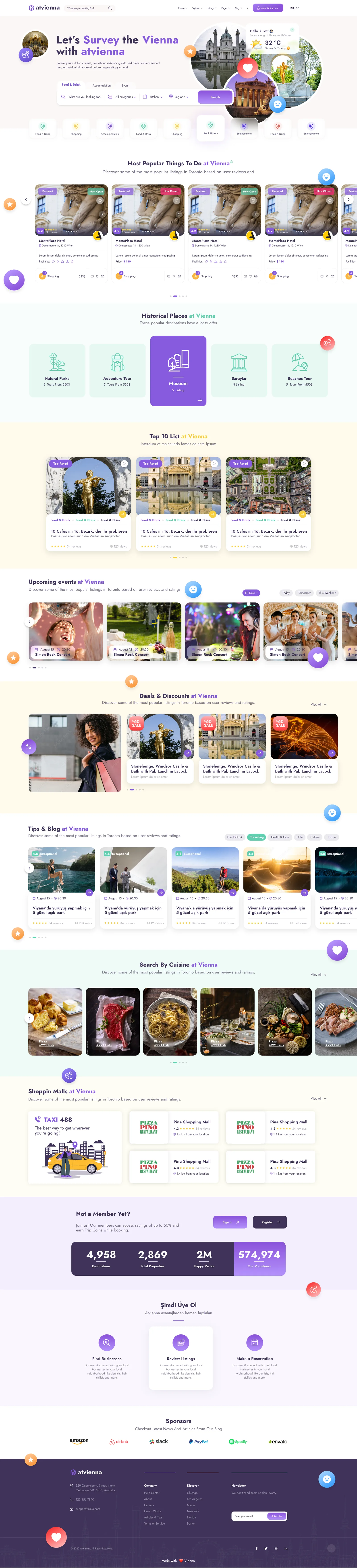 Vienna Travel Portal — tasarım 1