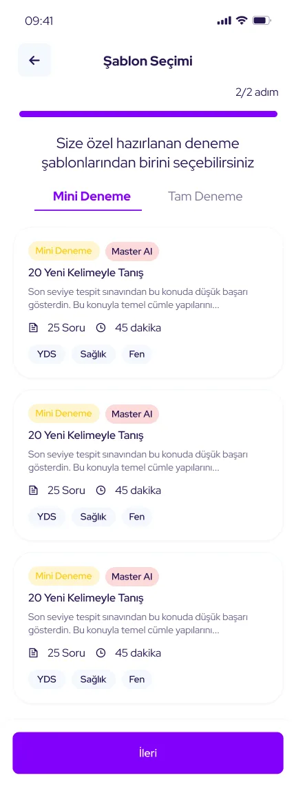 Test Master RH++ — tasarım 58