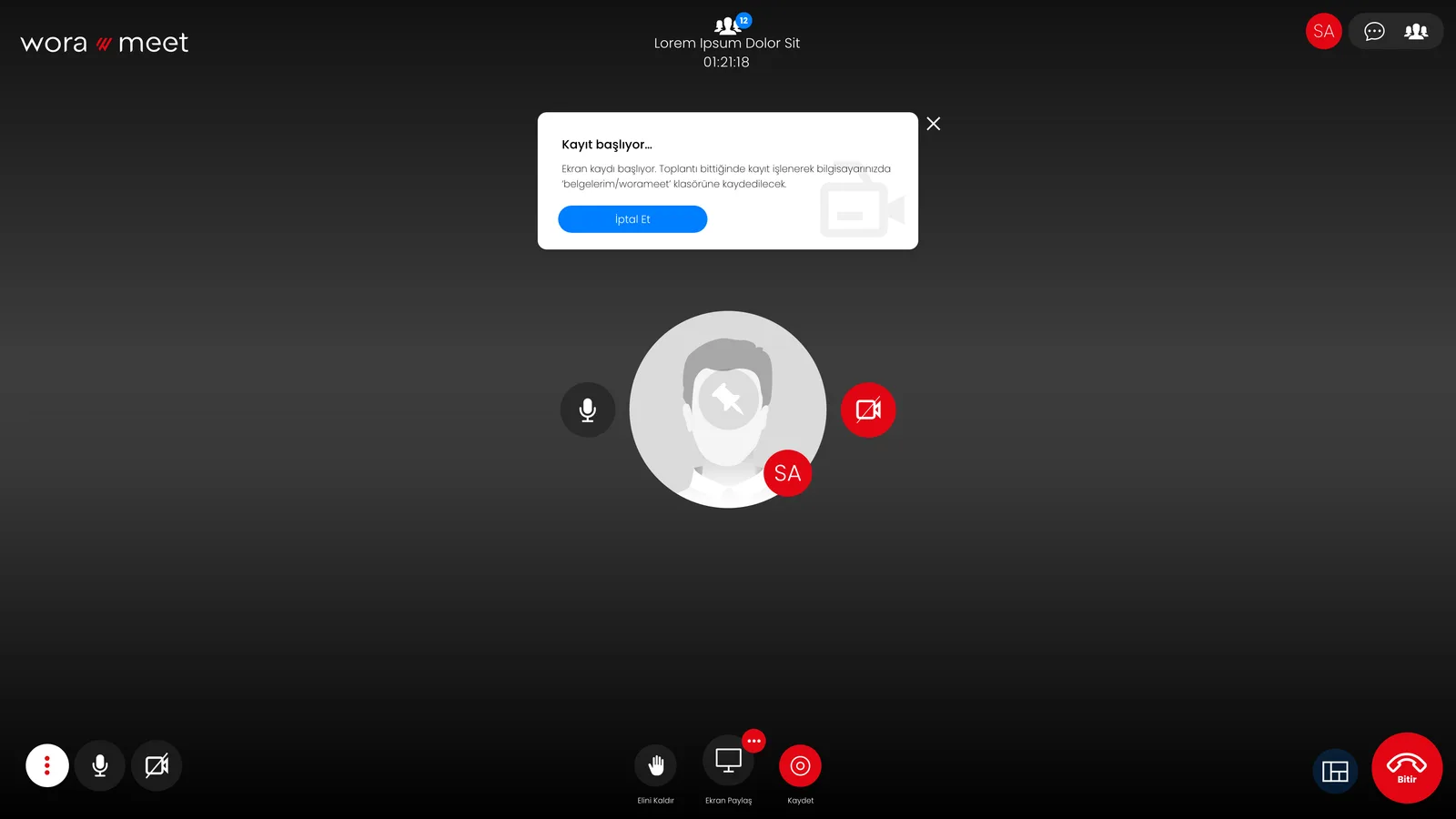 Wora Online Meet — tasarım 23