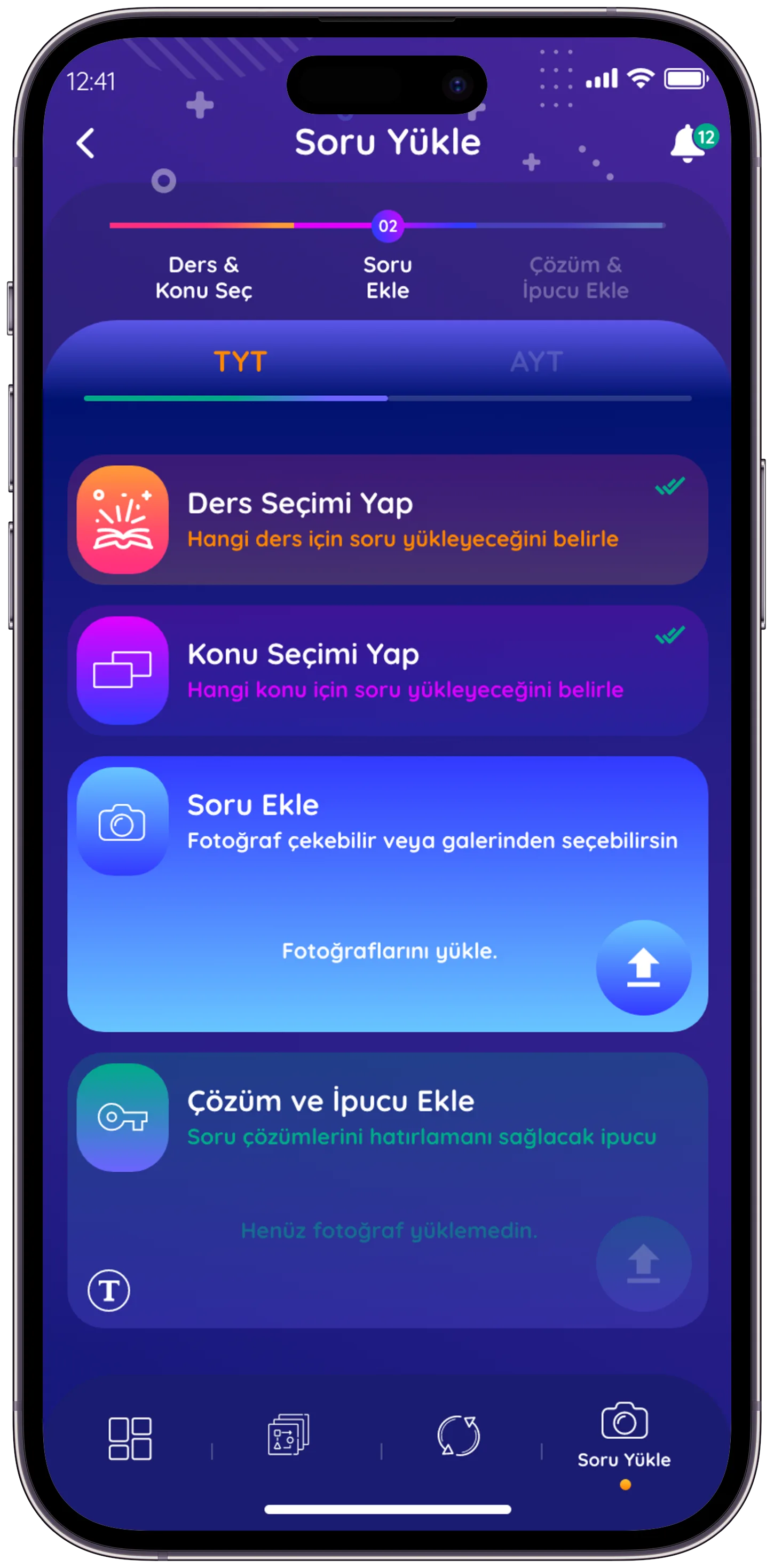 Soru Defteri Q&A App — tasarım 26