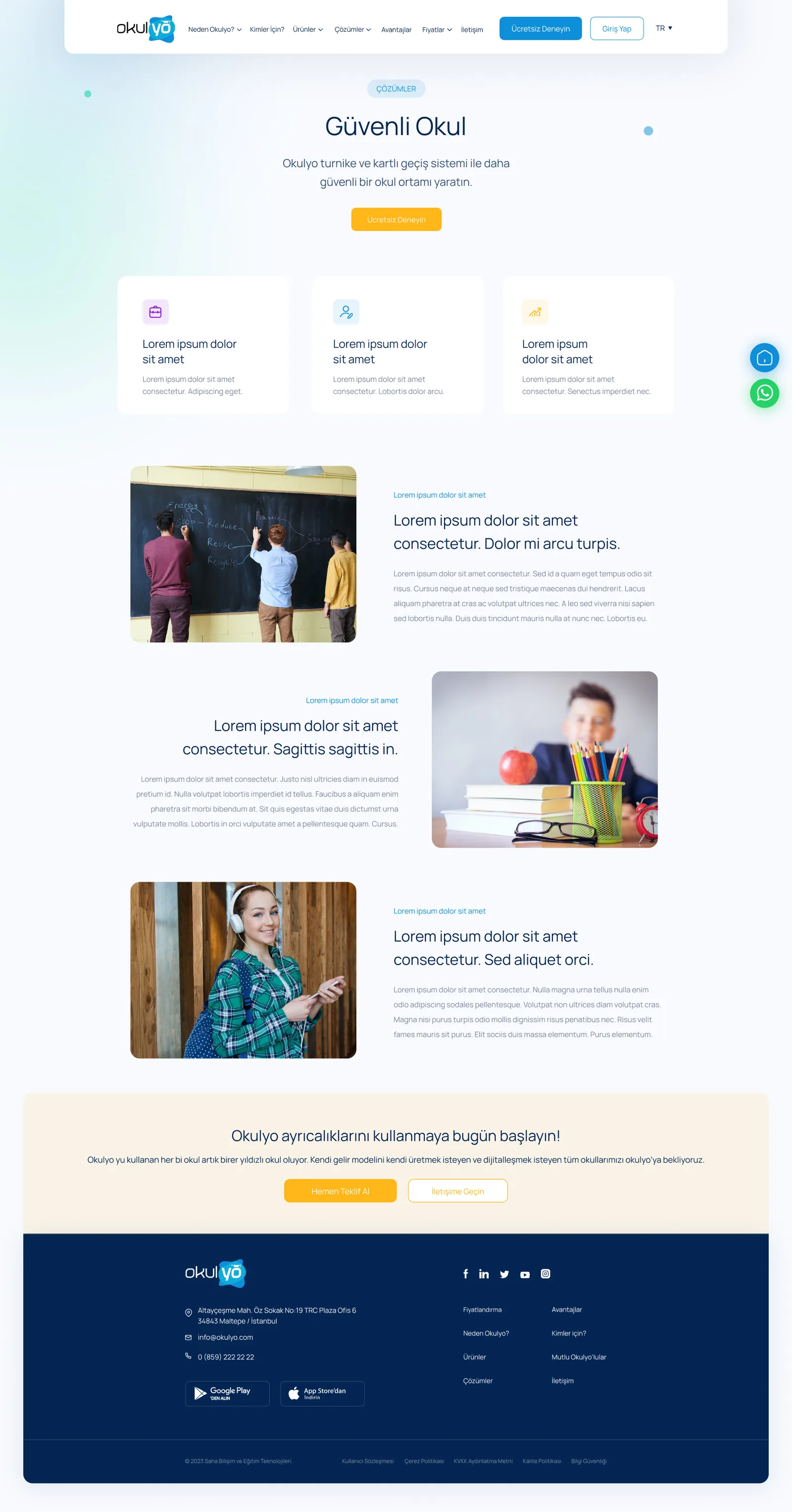 Okulyo Corporate Website — tasarım 9