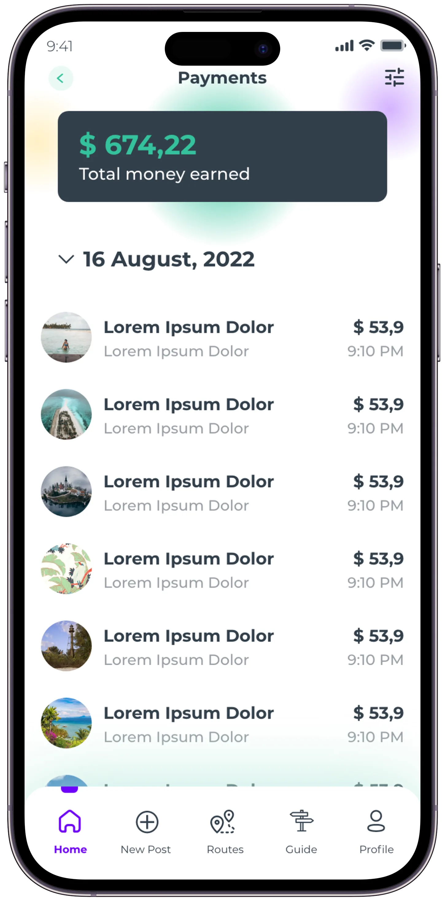 Plavel Tourism App — tasarım 26