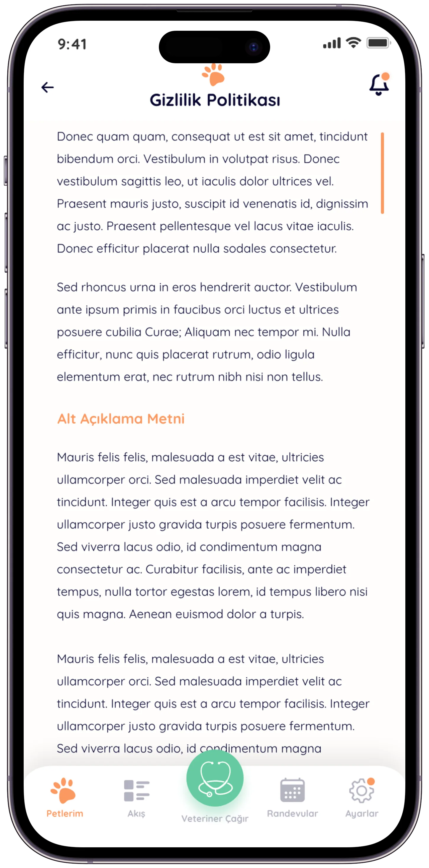 Pawla Pet App — tasarım 17