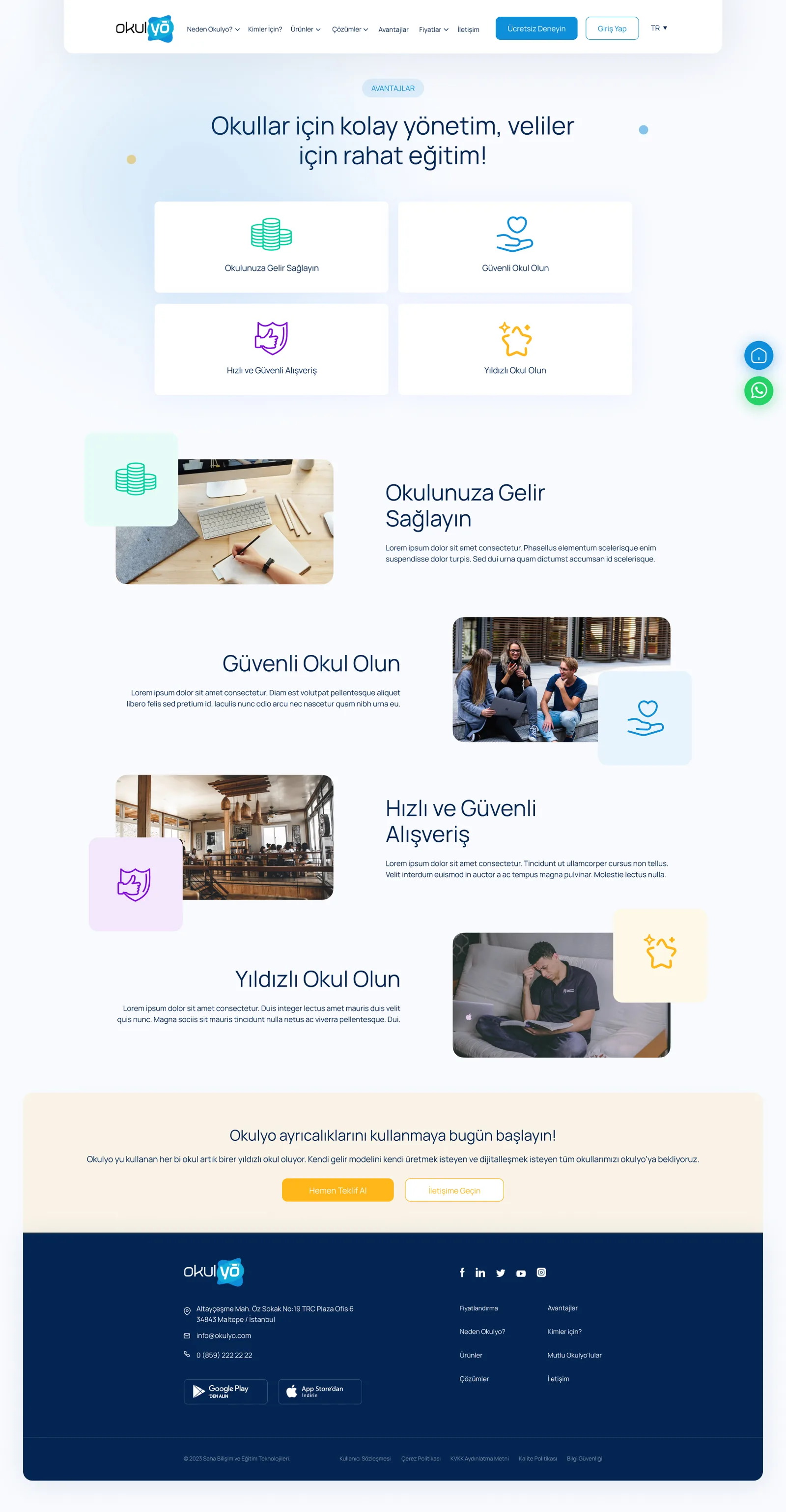 Okulyo Corporate Website — tasarım 11