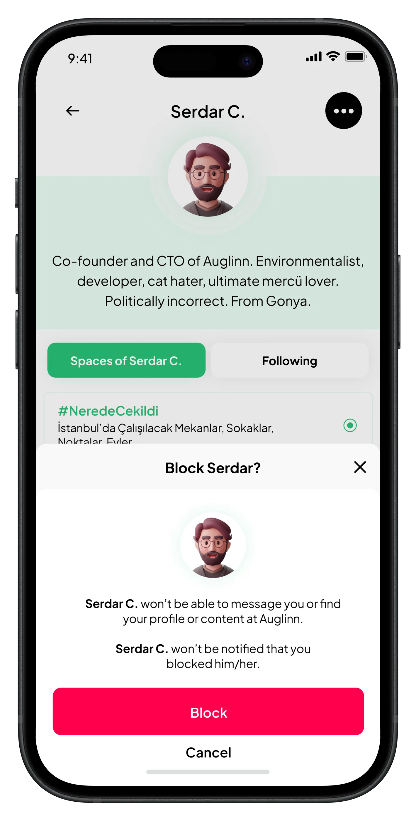 Auglinn Mobile App — tasarım 12