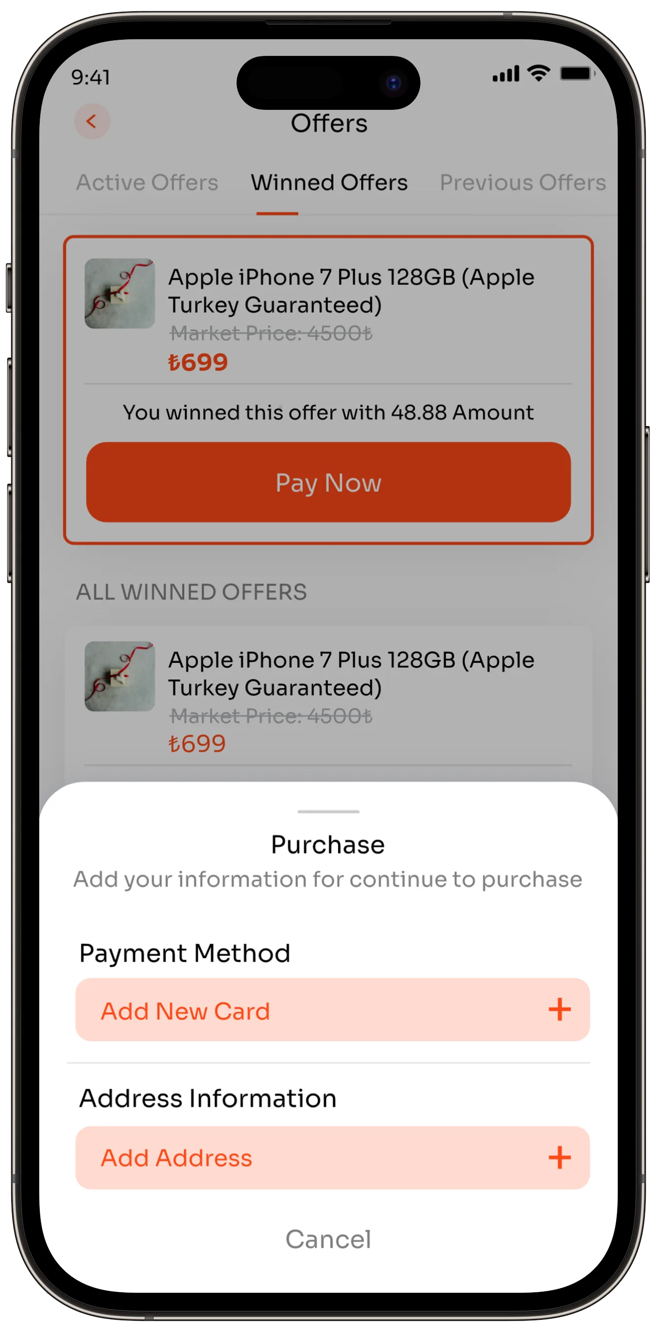 Offer App — tasarım 44