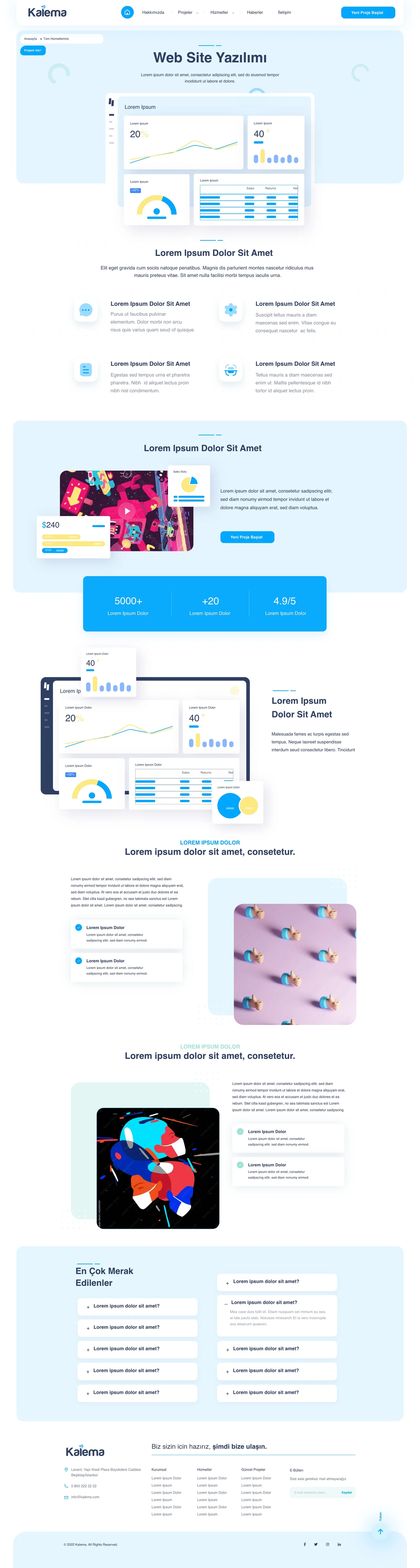 Agency Website — tasarım 4