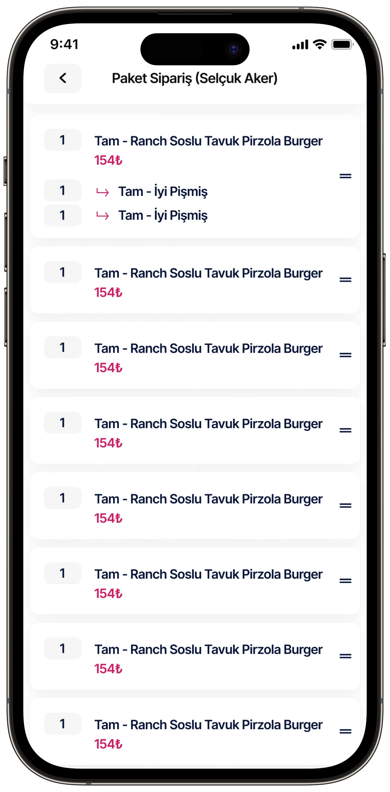 Courier App — tasarım 9