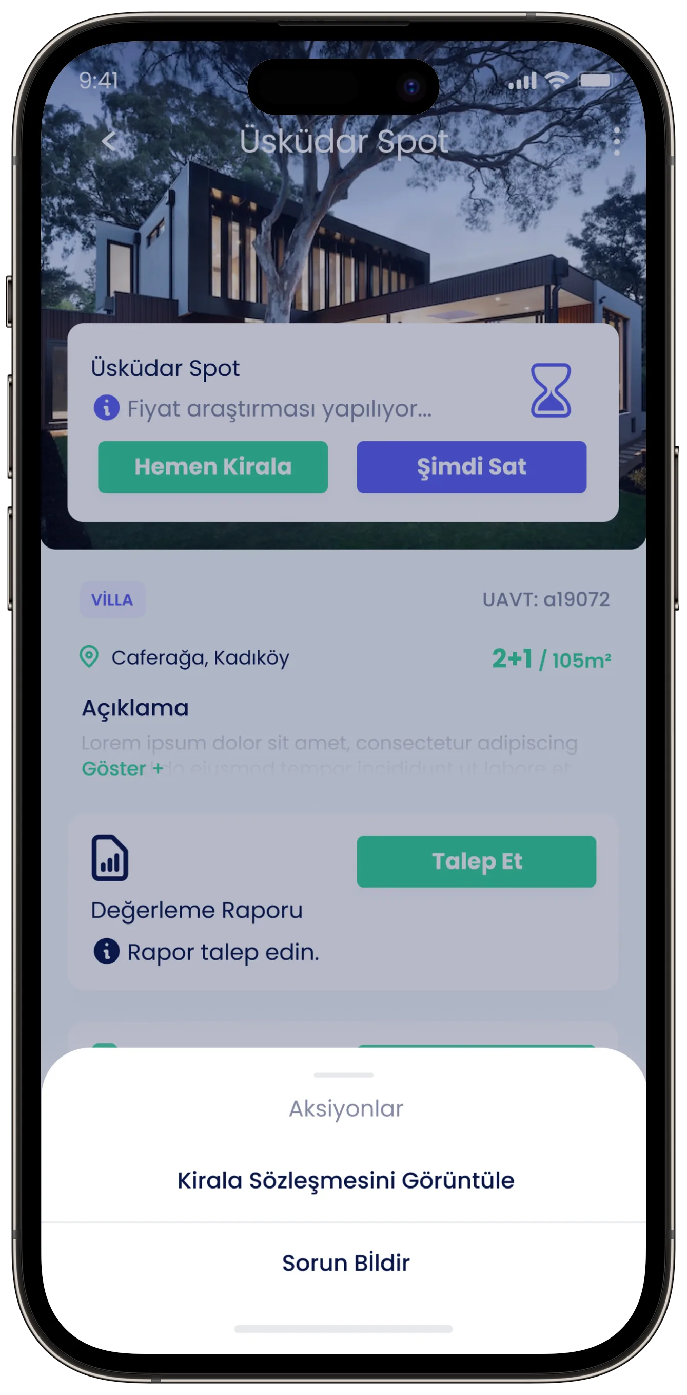 Real Estate App — tasarım 28