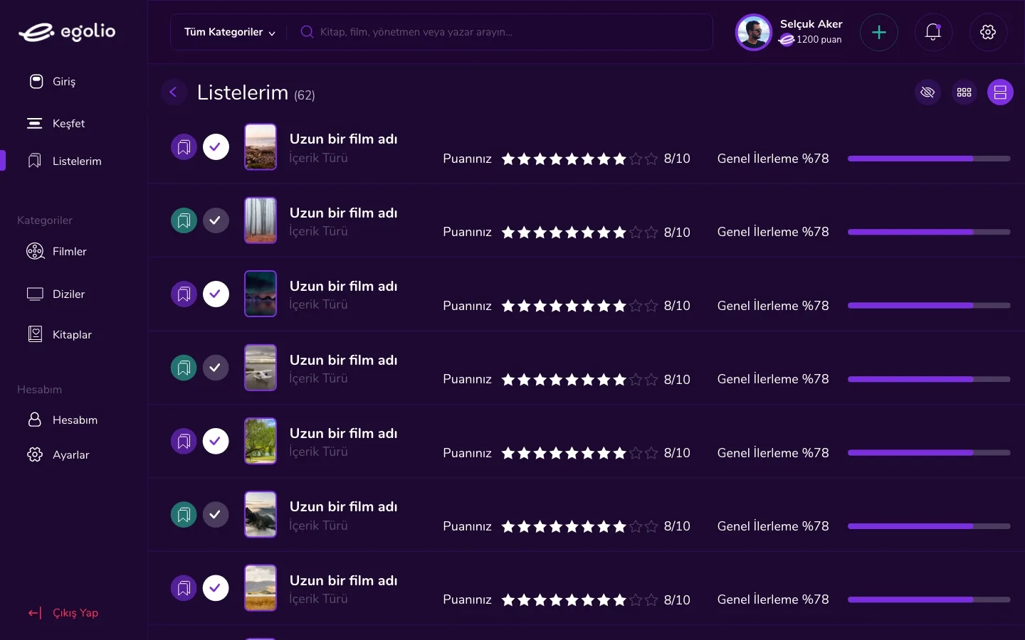 Movie Web App — tasarım 14