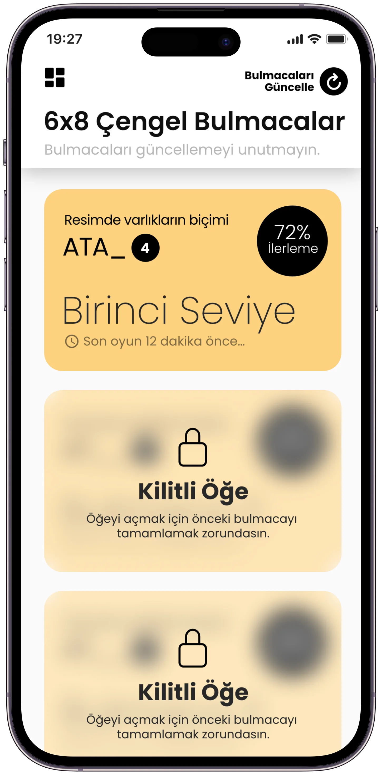 Çengel Bulmaca — tasarım 1