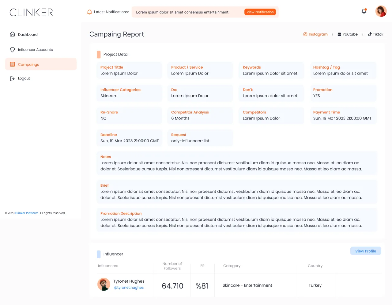 Clinker Social Media — tasarım 7