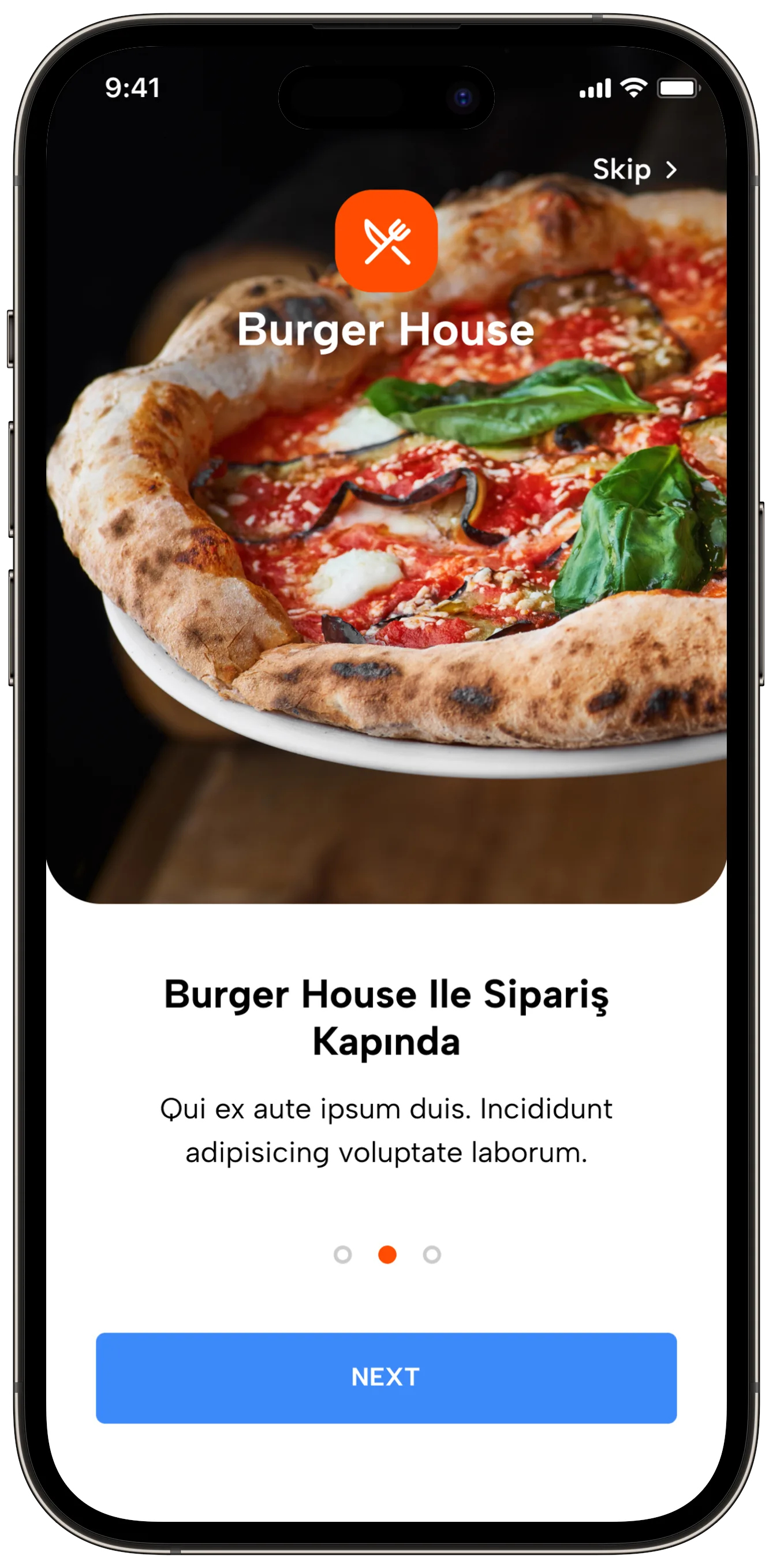 Food Delivery — tasarım 4