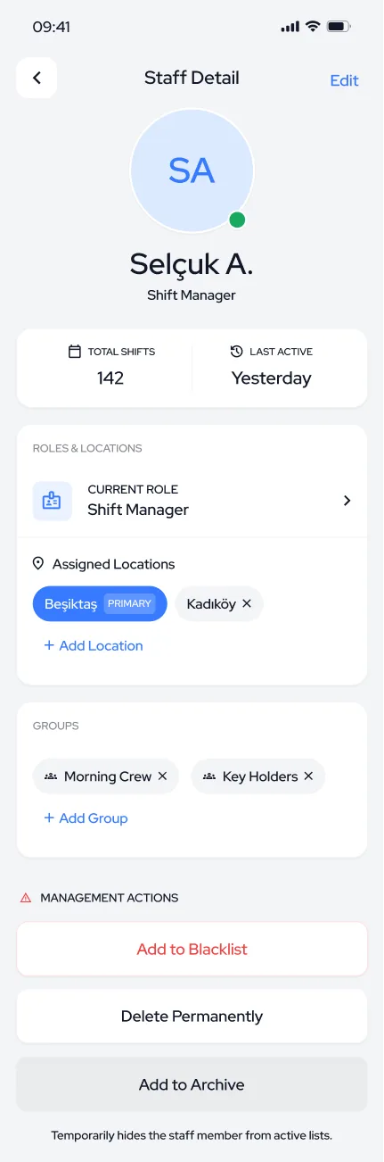 Shift Control — tasarım 149