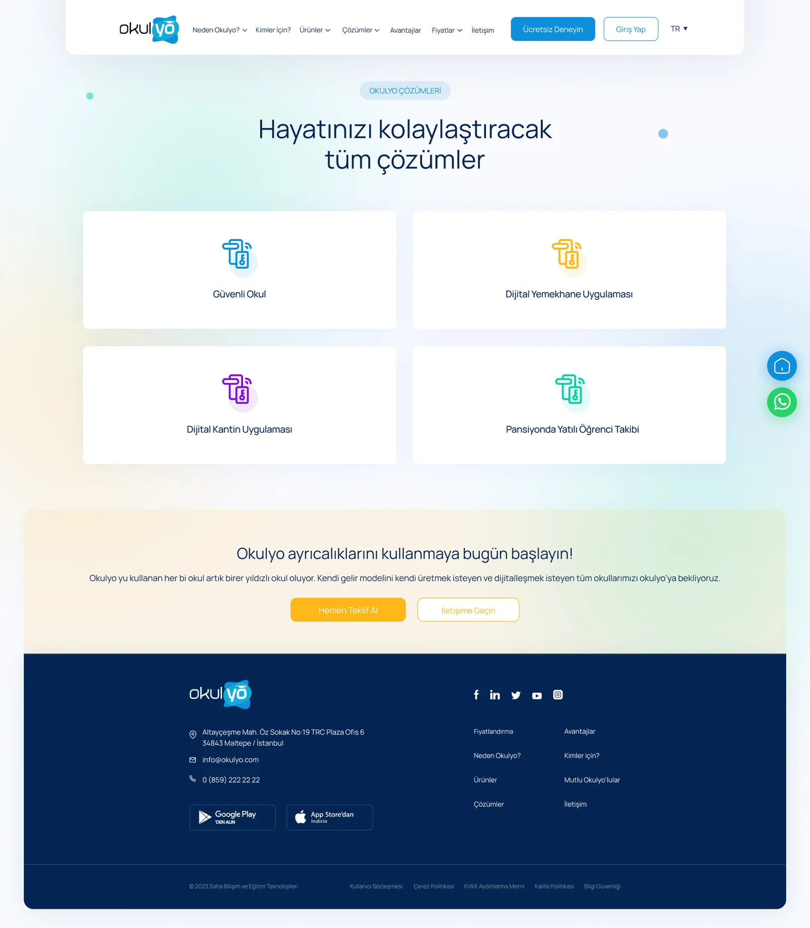 Okulyo Corporate Website — tasarım 25