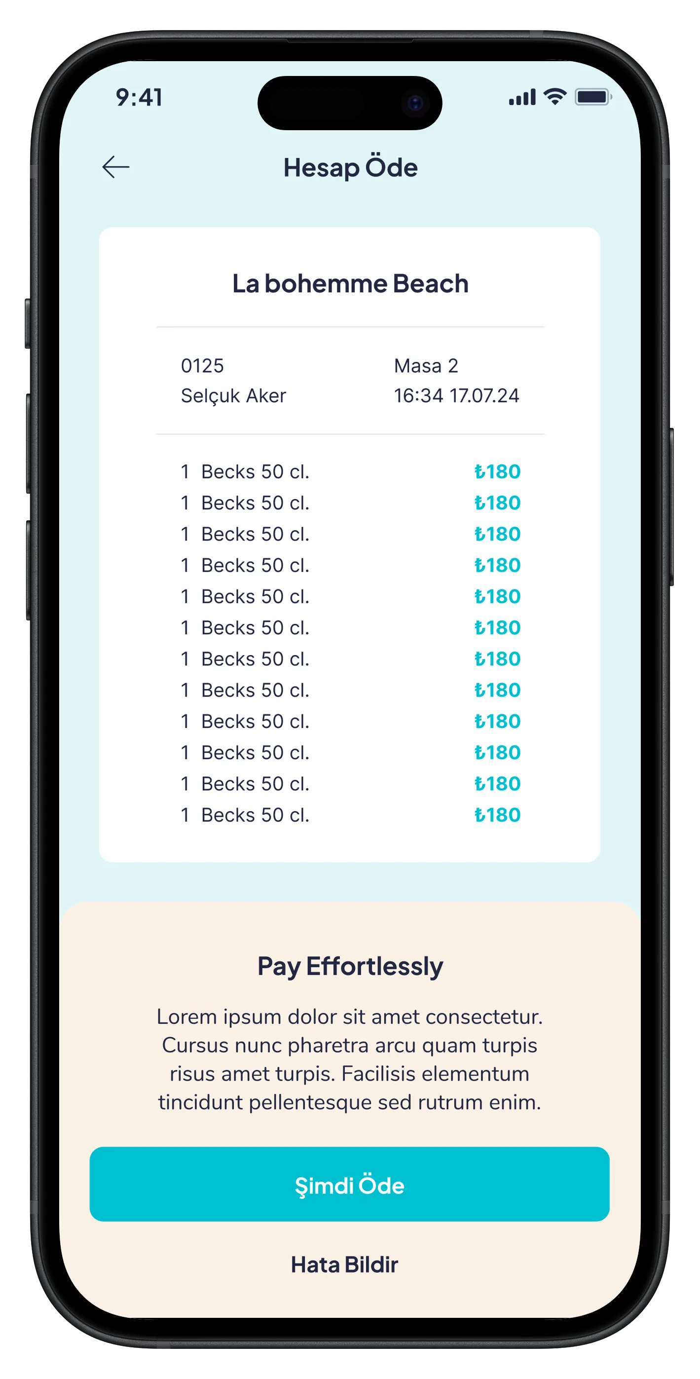 Go Beach Mobile App — tasarım 21