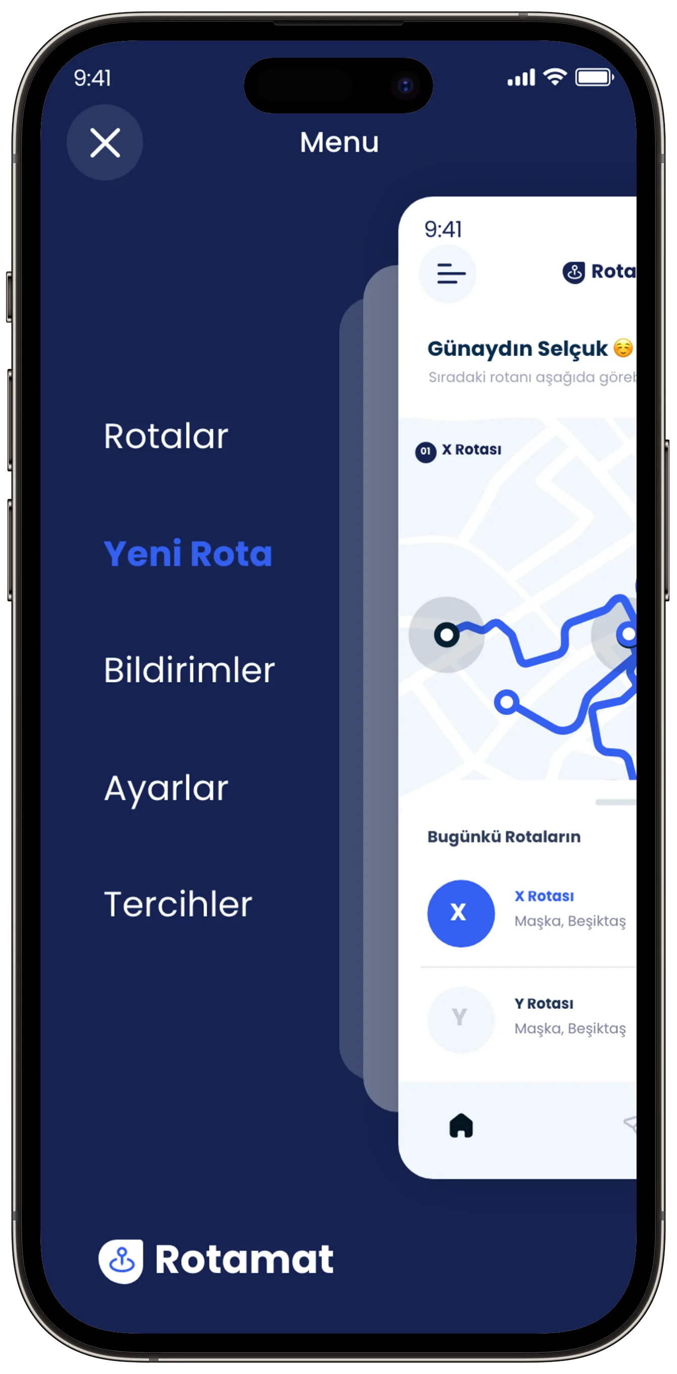 Rotamat App — tasarım 8