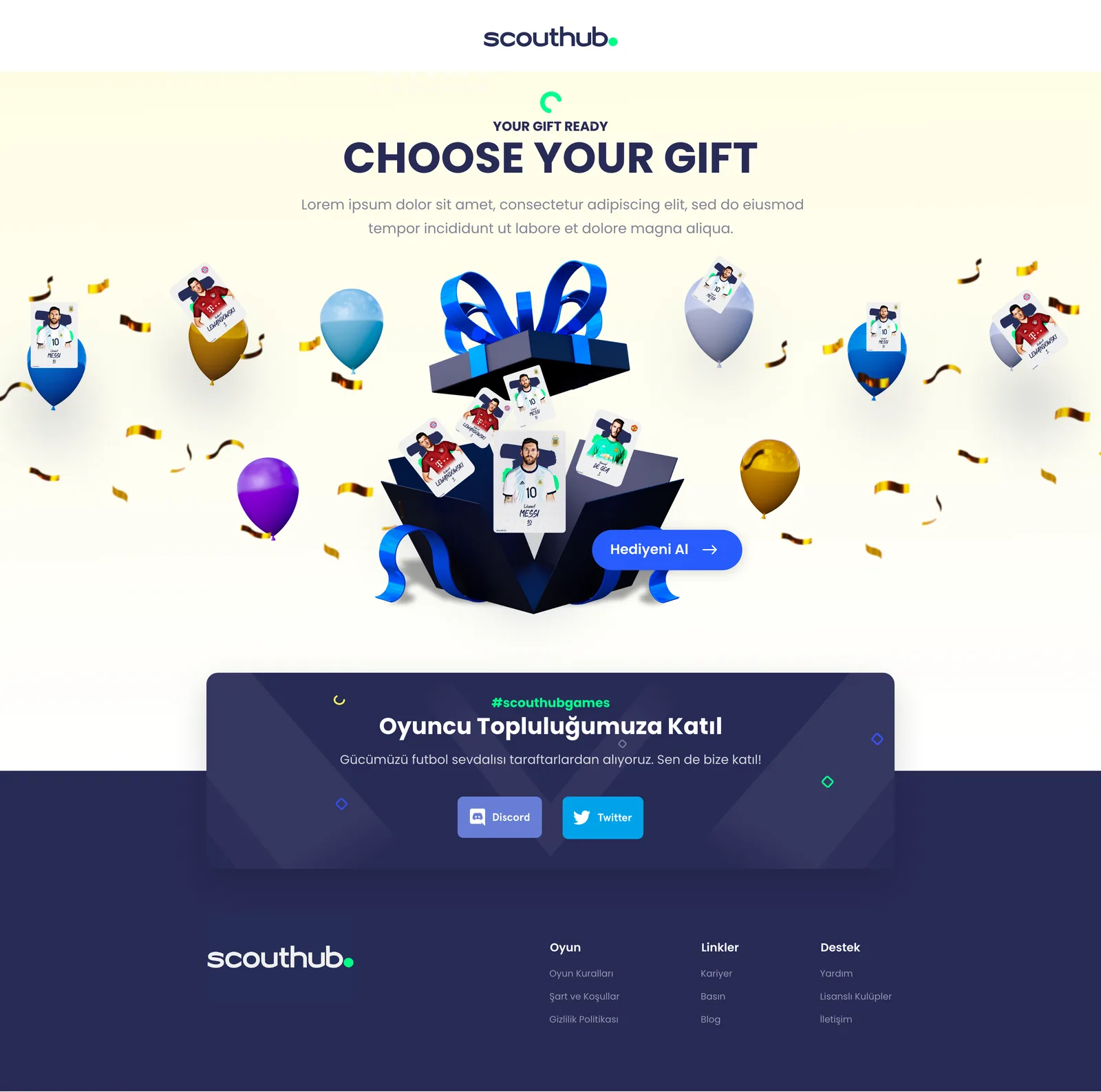 Scouthub Web App — tasarım 20