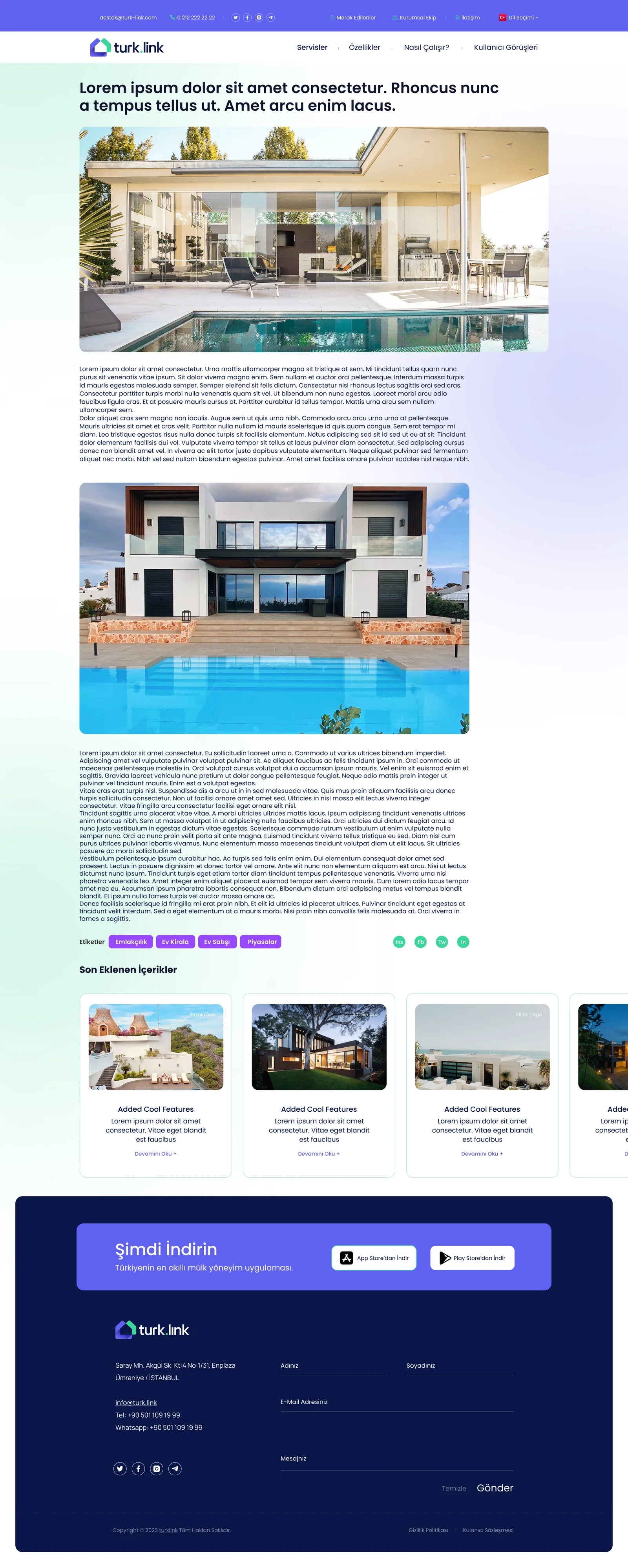 Turklink Real Estate — tasarım 3