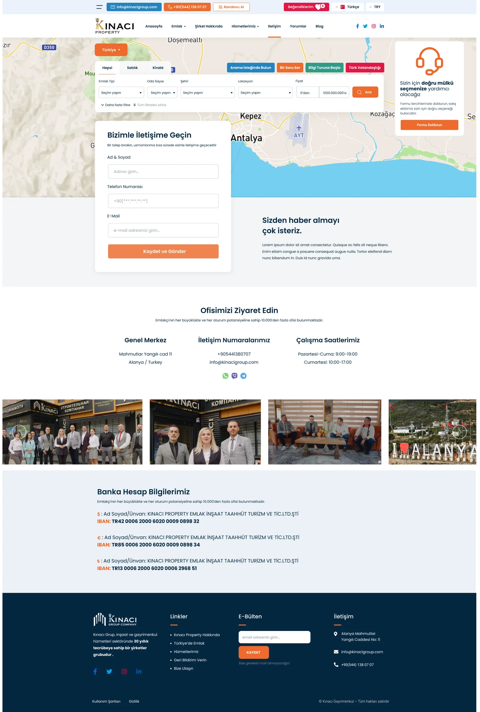 Real Estate Website — tasarım 12
