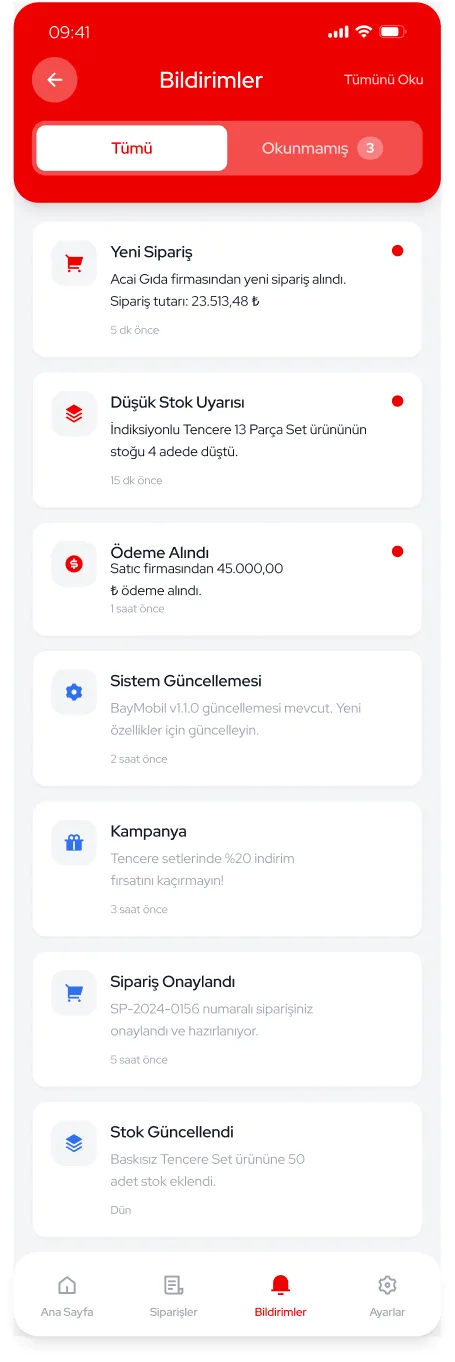 Baymobil uygulama ekranı