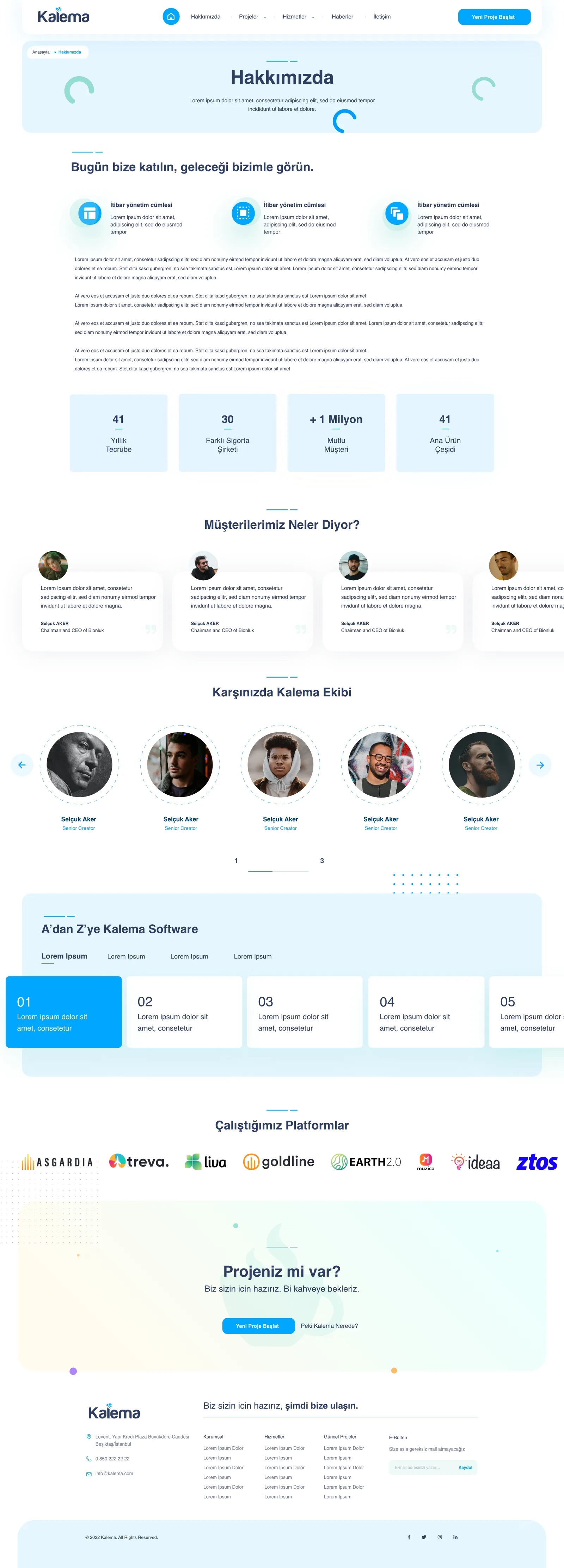 Agency Website — tasarım 8