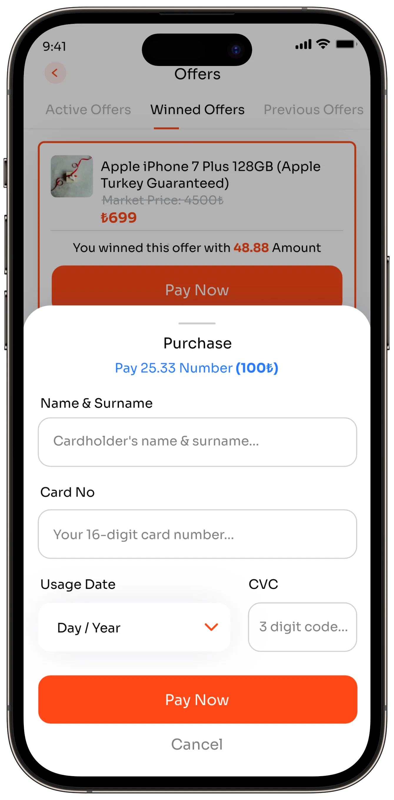 Offer App — tasarım 47