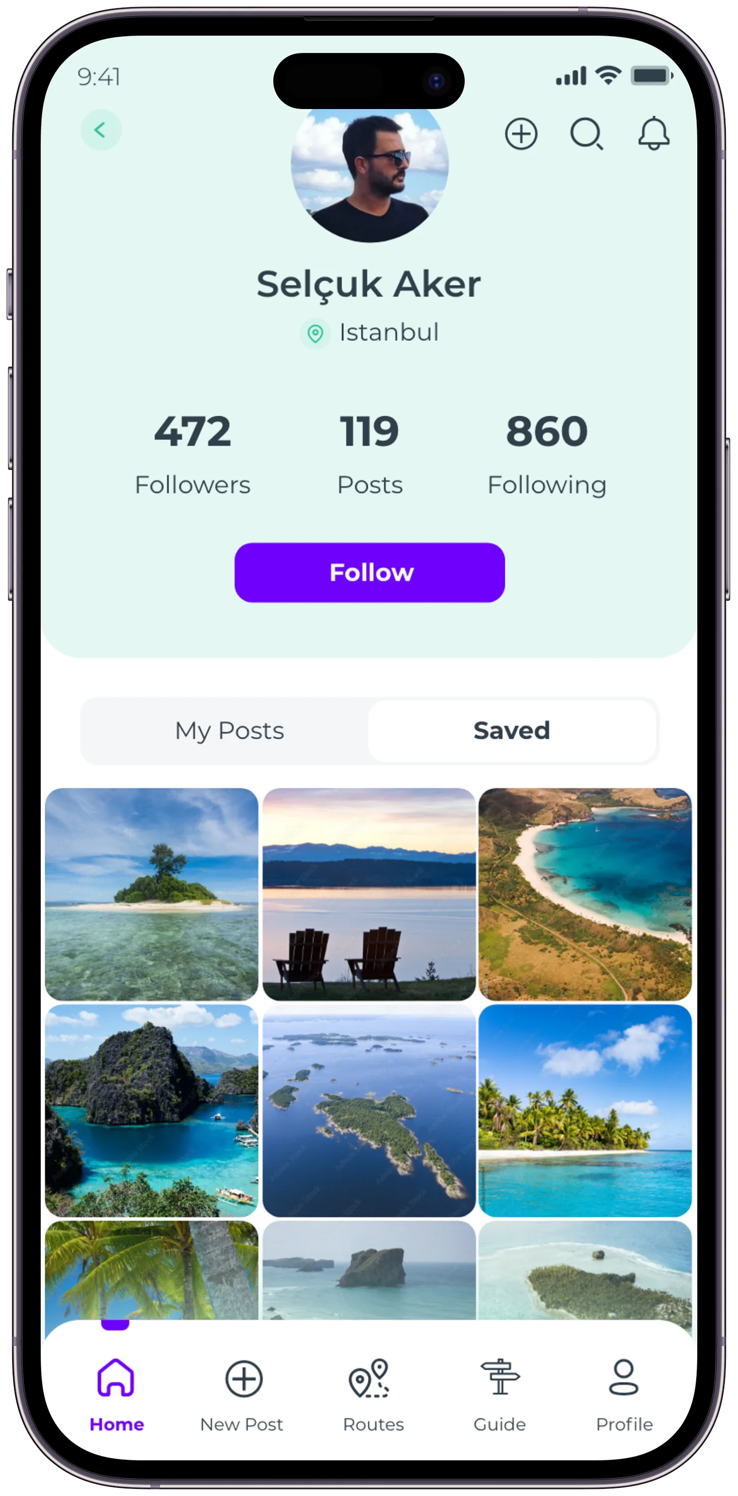 Plavel Tourism App — tasarım 14