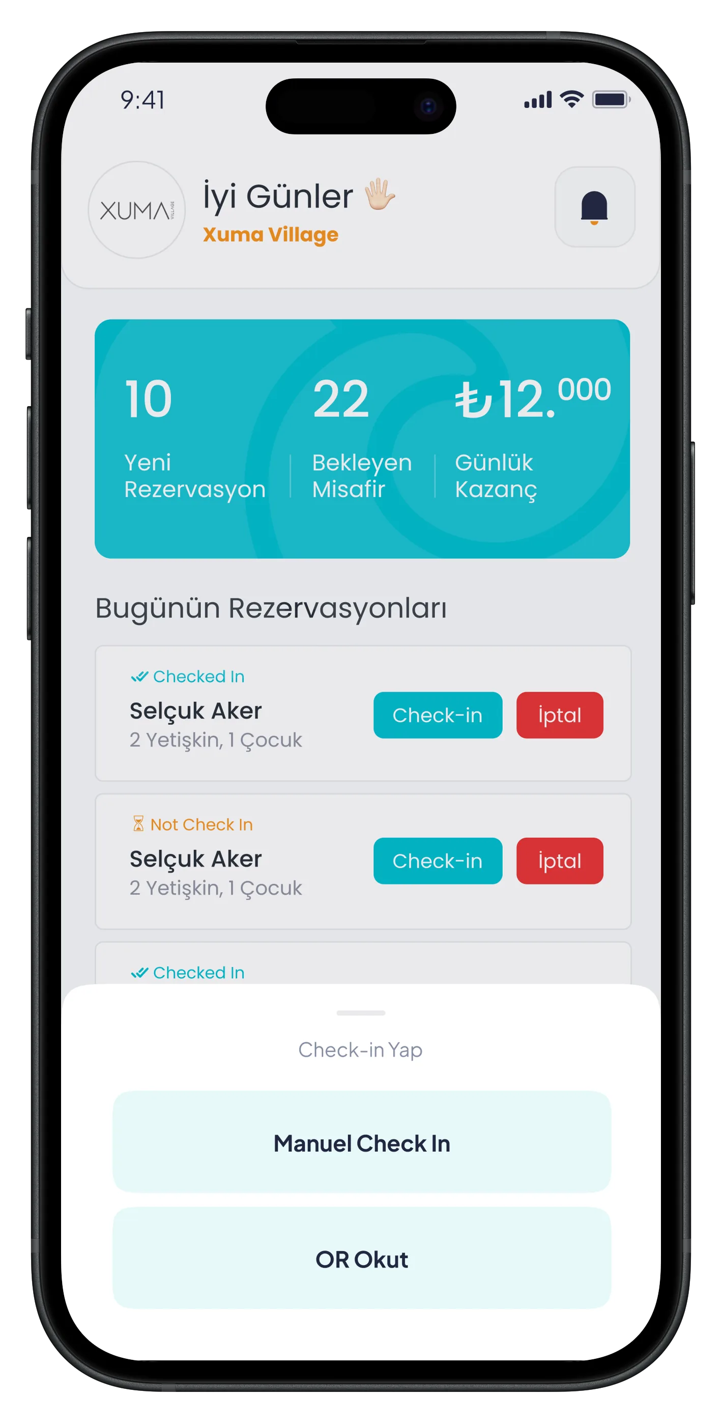 Beach Reservation Mobile App — tasarım 11
