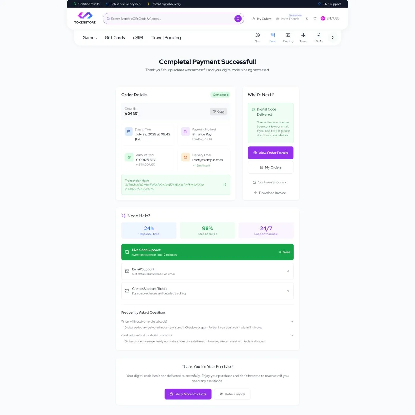 TokenStore — tasarım 28