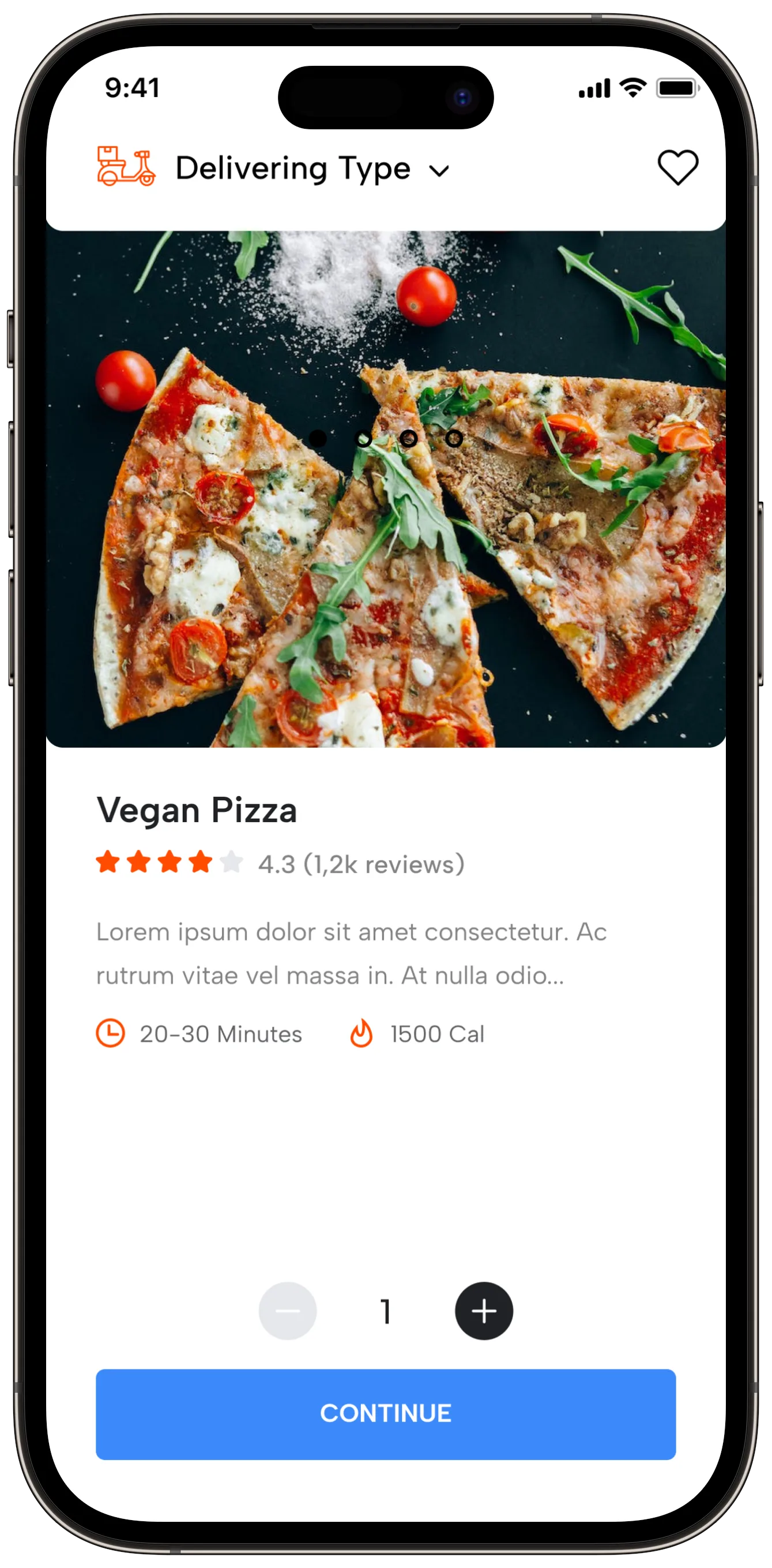 Food Delivery — tasarım 5