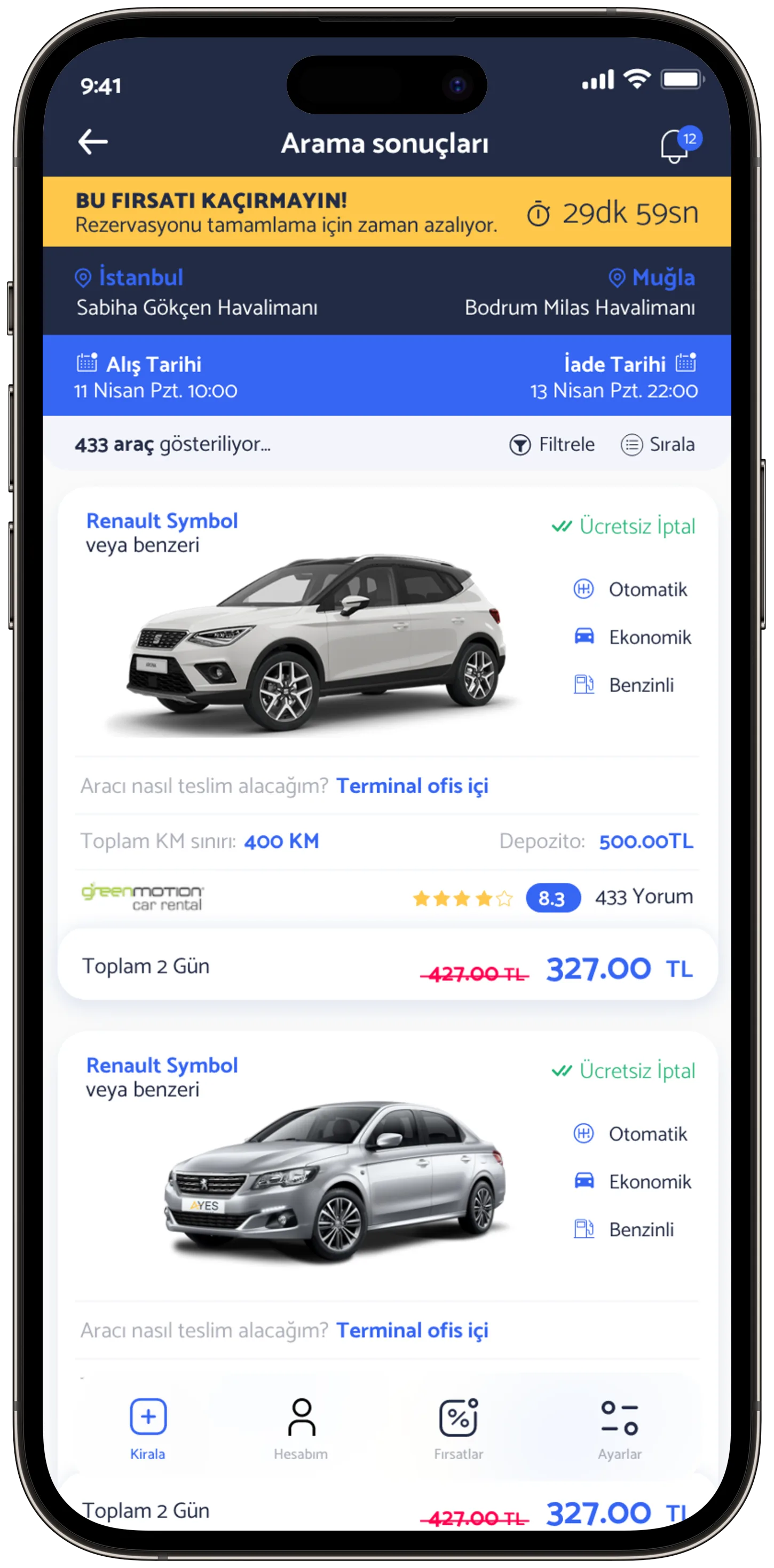 Ayes Rent A Car — tasarım 4