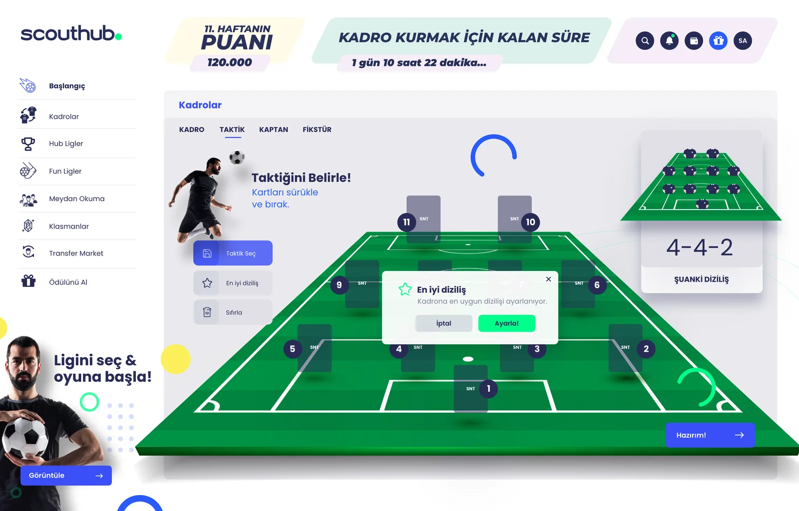 Scouthub Web App — tasarım 10